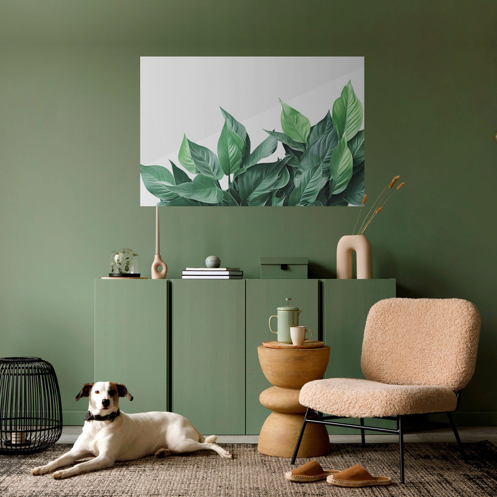 LUSH LEAFY WHIMSY Peel and Stick Horizontal Poster