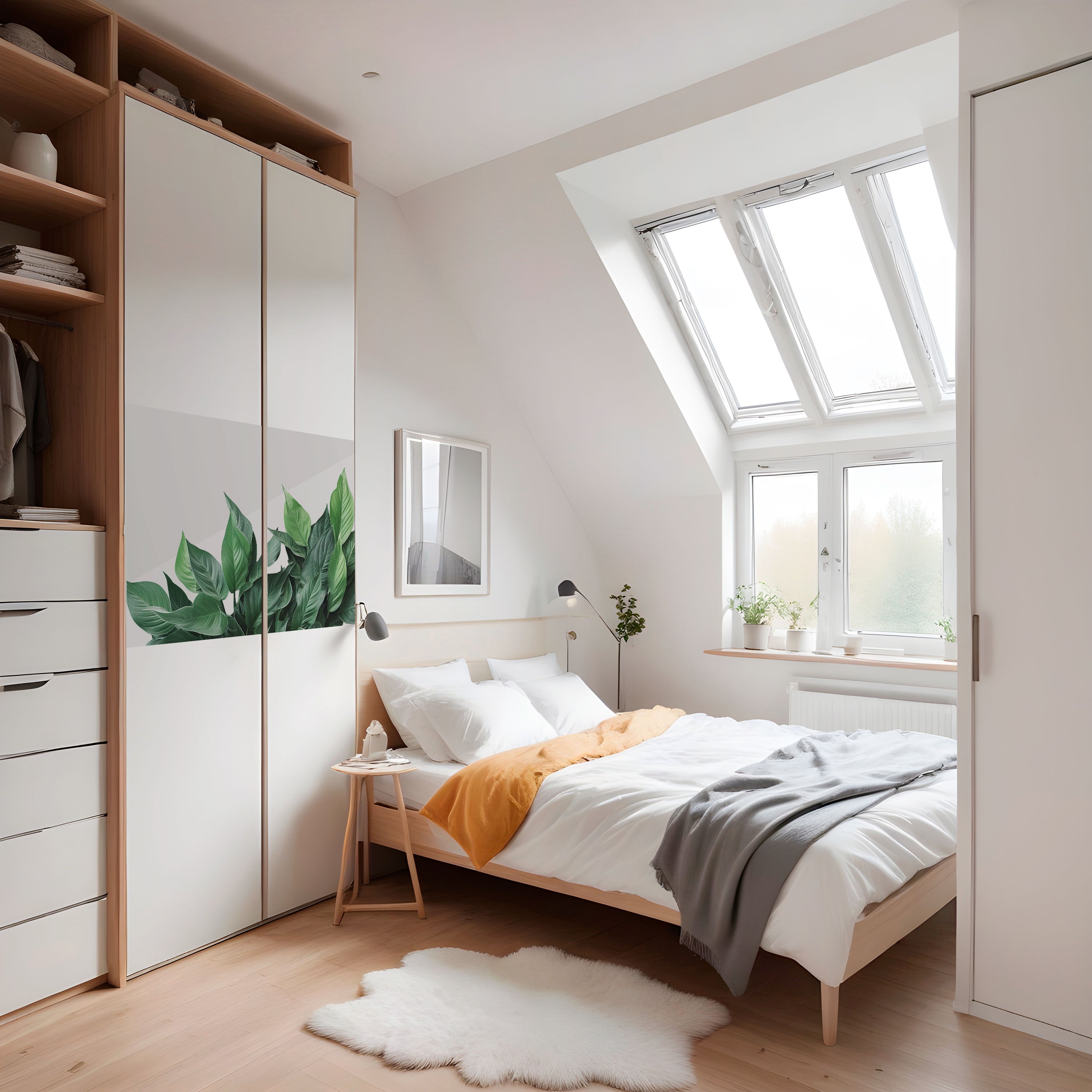 LUSH LEAFY WHIMSY Peel and Stick Horizontal Poster