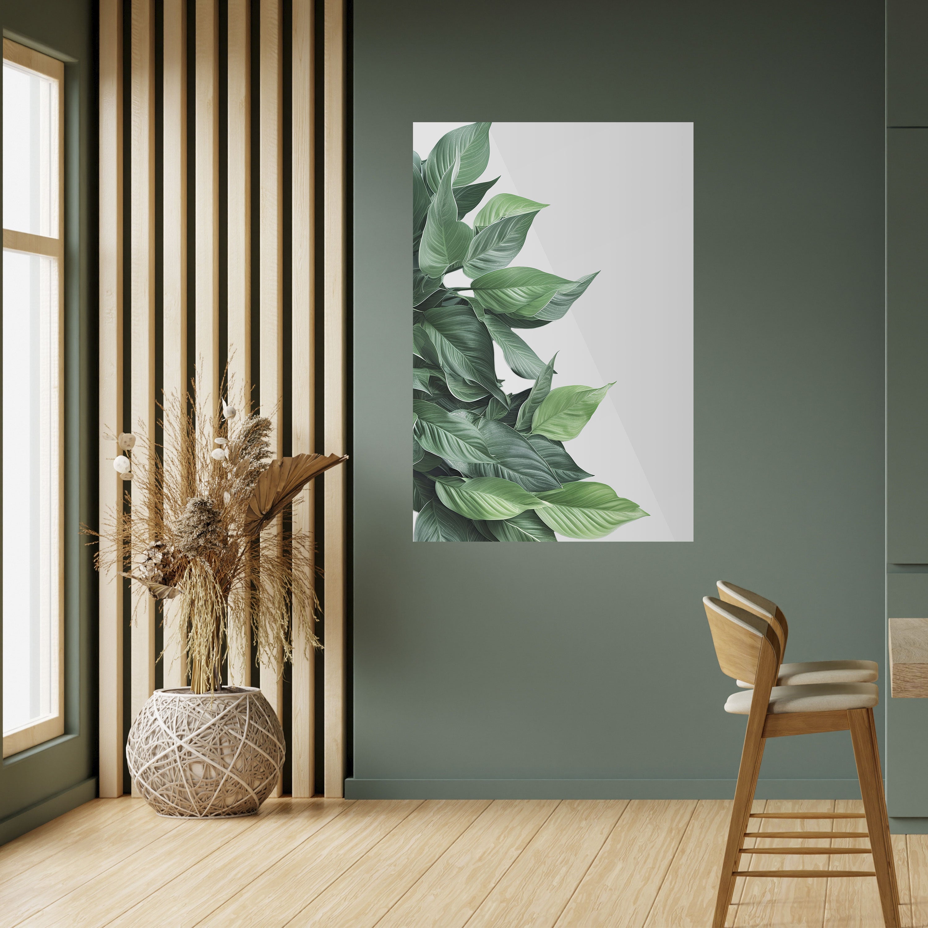 LUSH LEAFY WHIMSY Peel and Stick Vertical Poster