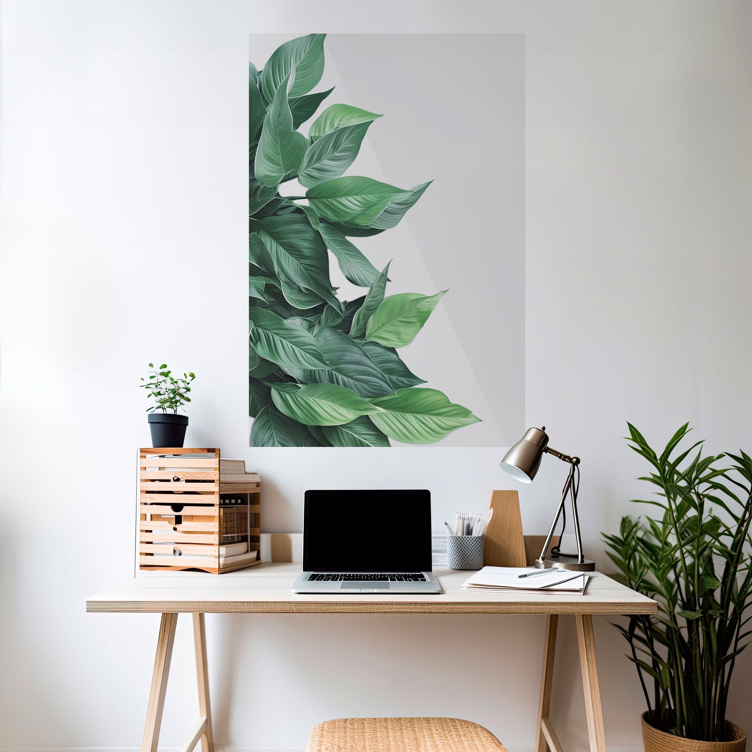 LUSH LEAFY WHIMSY Peel and Stick Vertical Poster