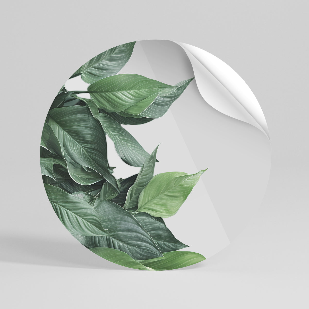 LUSH LEAFY WHIMSY Autocolante Redondo Removível