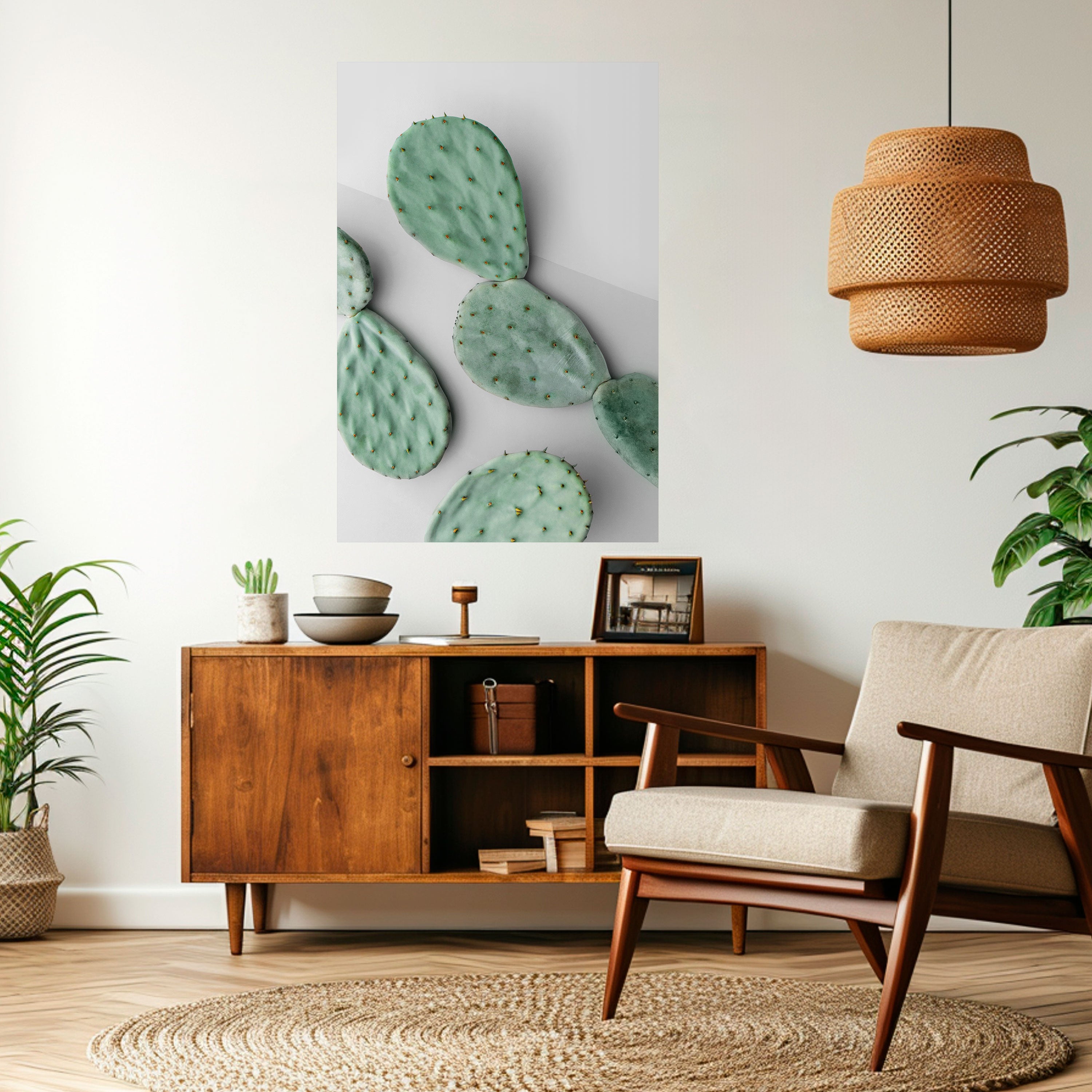 CACTUS DREAMSCAPE Peel and Stick Vertical Poster