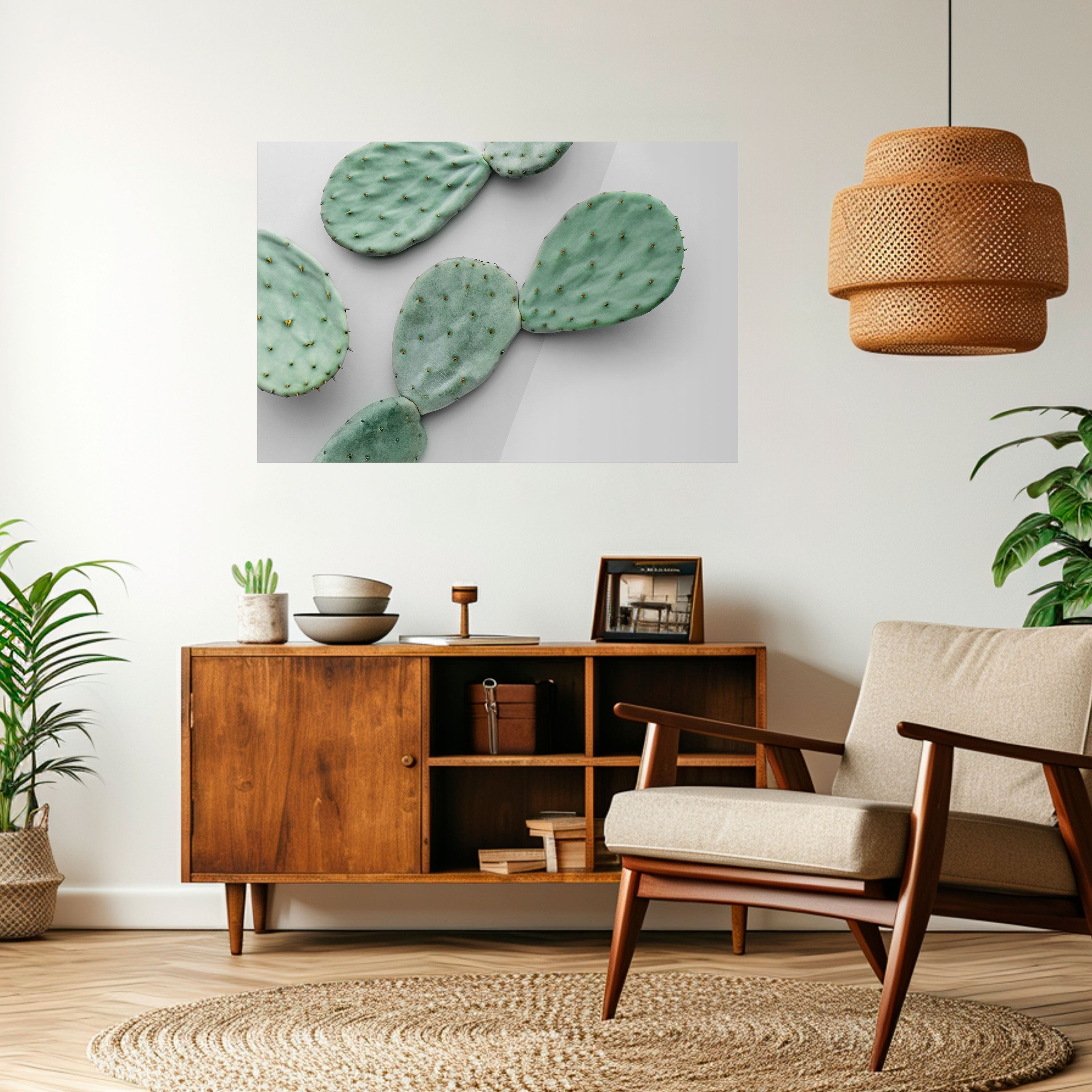 CACTUS DREAMSCAPE Peel and Stick Horizontal Poster