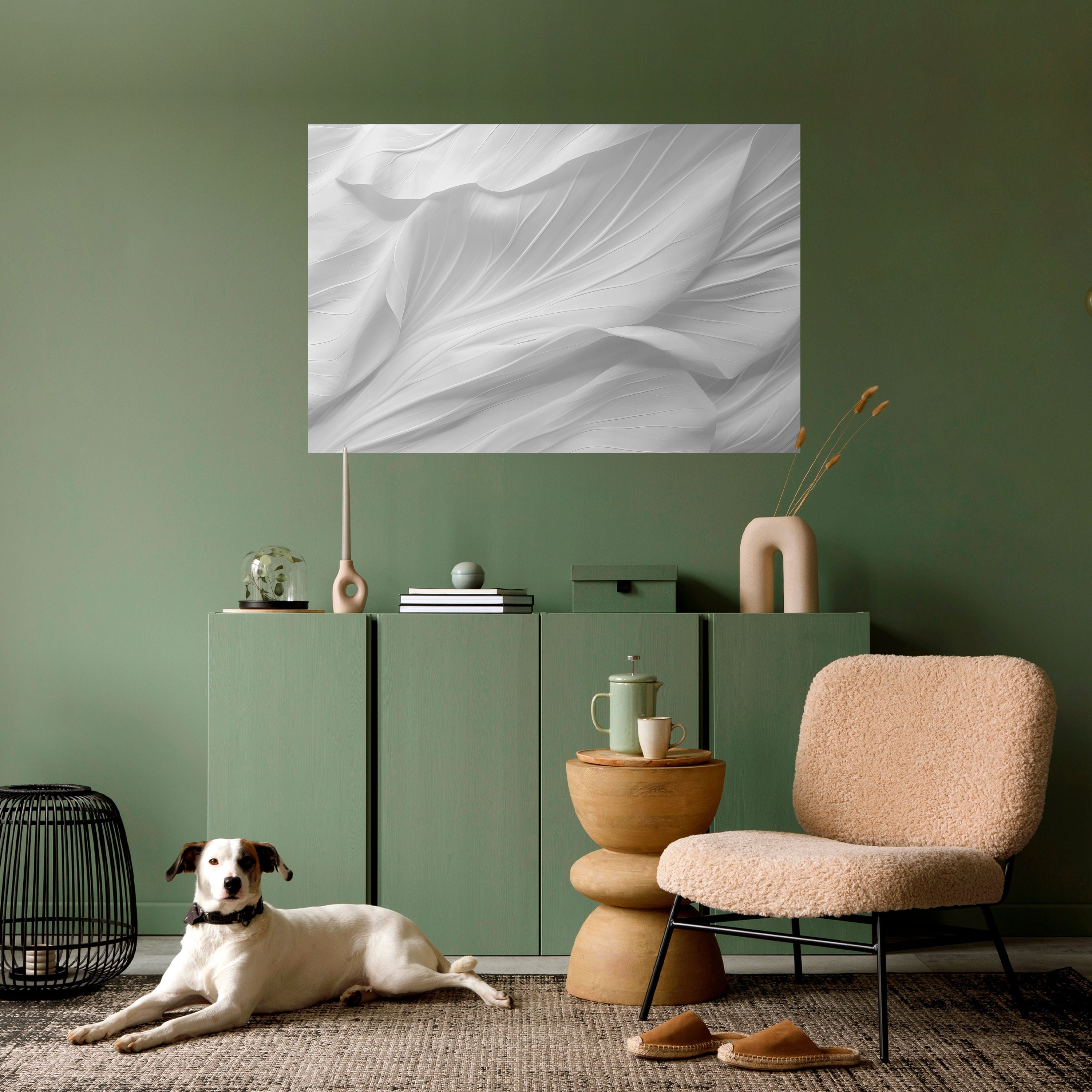SILKEN SERENITY Peel and Stick Horizontal Poster