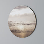 WHISPERS OF THE OCEAN Round Wall Art