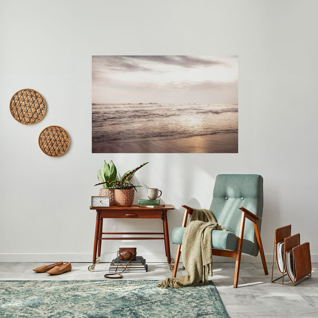 WHISPERS OF THE OCEAN Peel and Stick Horizontal Poster