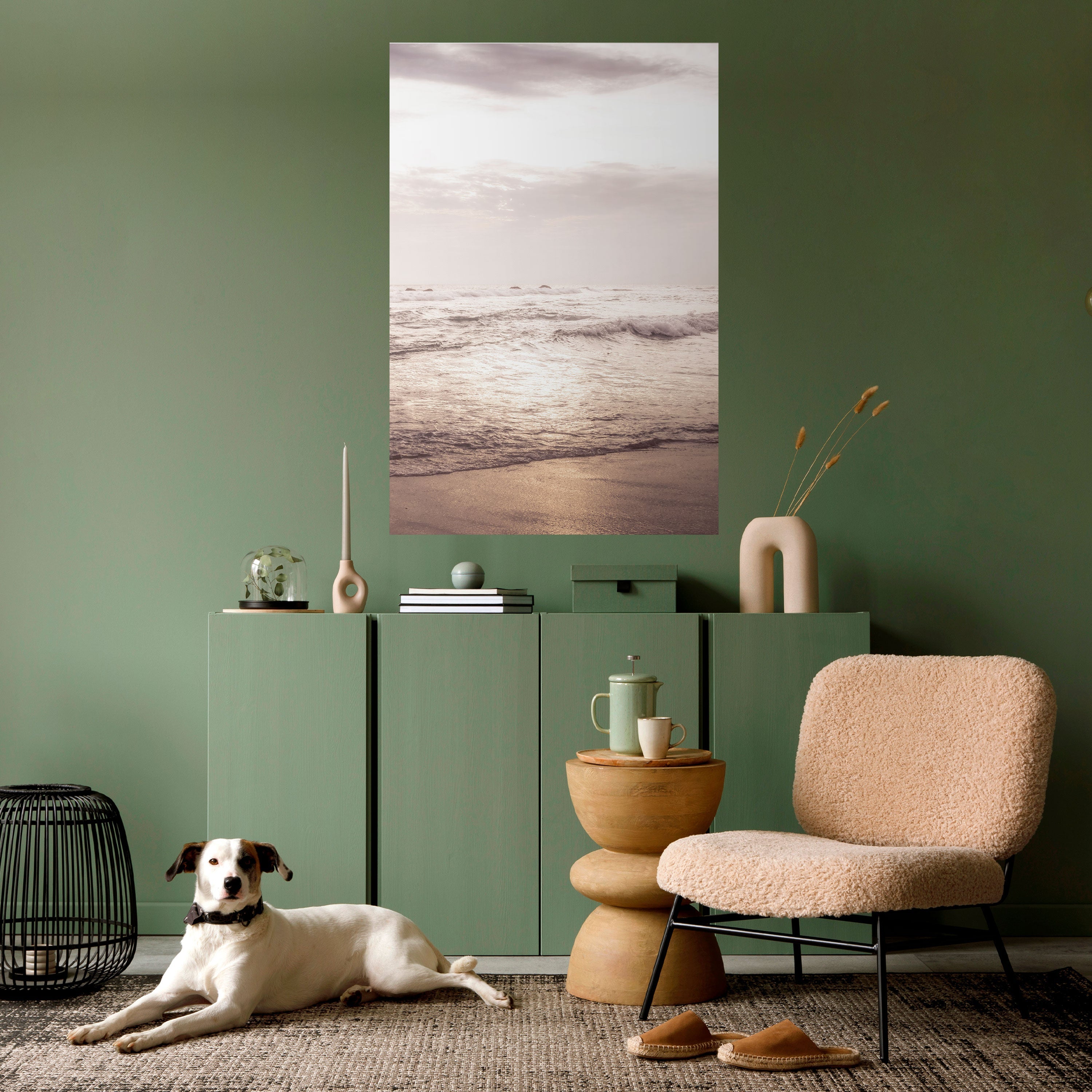 WHISPERS OF THE OCEAN Peel and Stick Vertical Poster