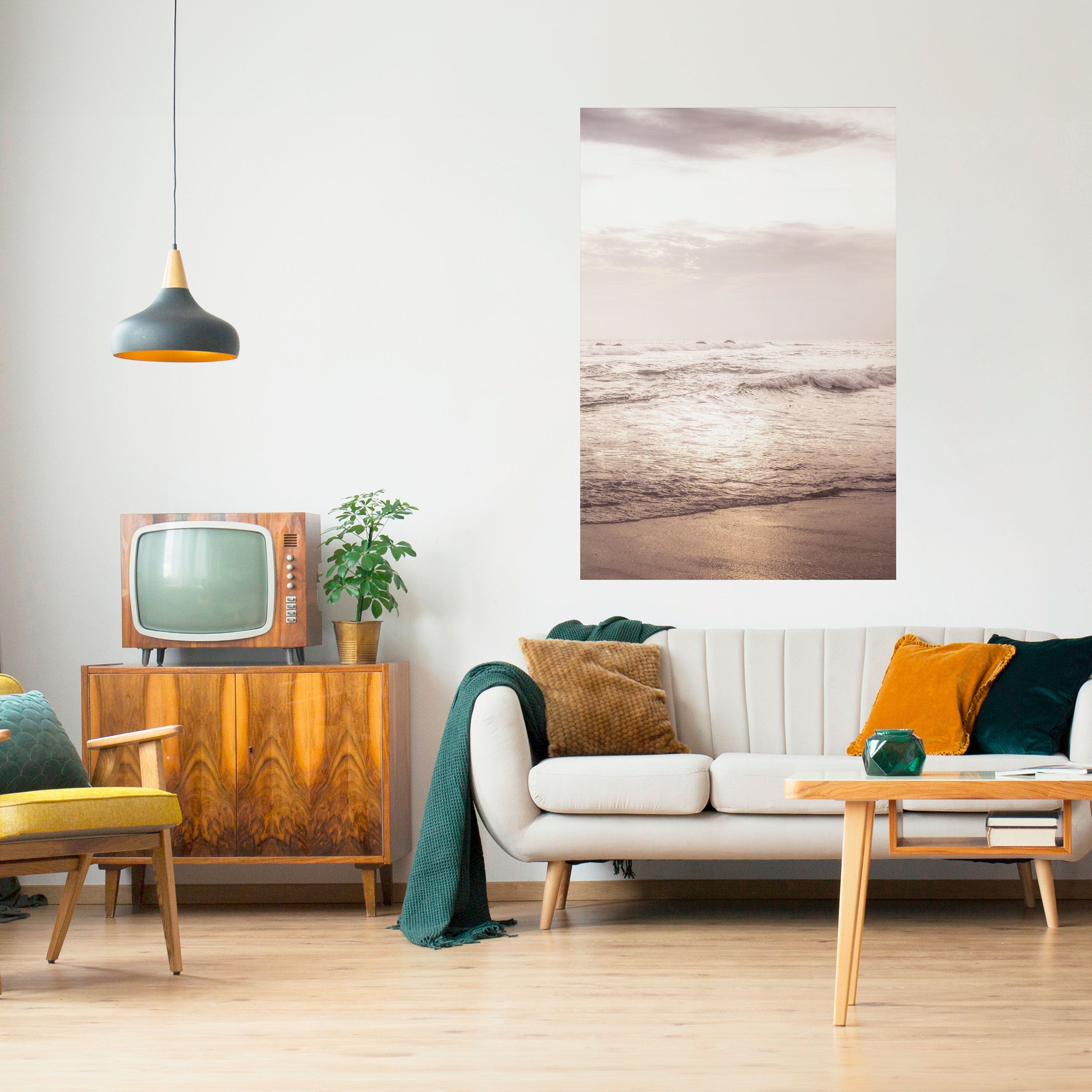 WHISPERS OF THE OCEAN Peel and Stick Vertical Poster