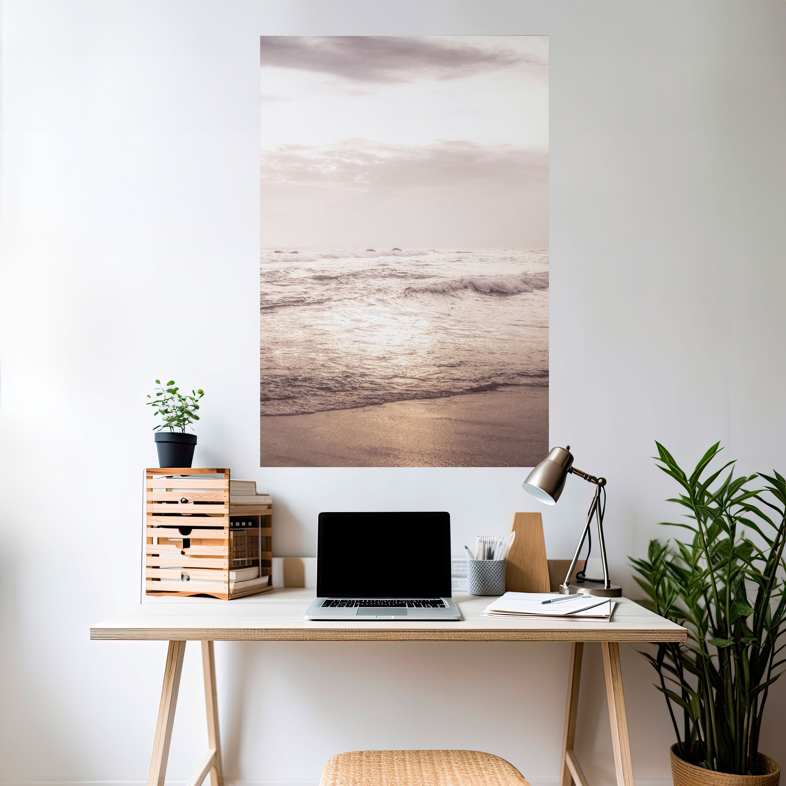 WHISPERS OF THE OCEAN Peel and Stick Vertical Poster