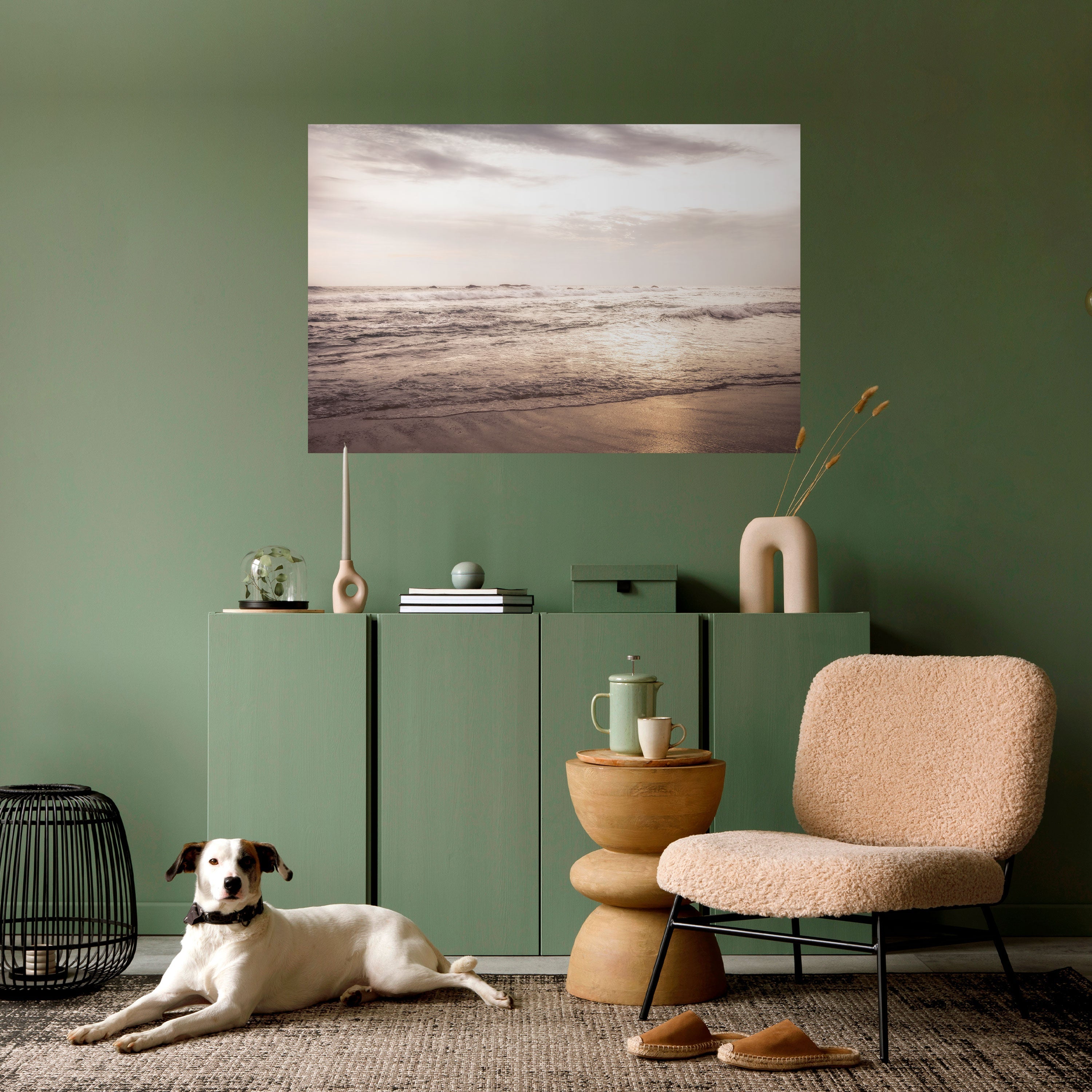 WHISPERS OF THE OCEAN Peel and Stick Horizontal Poster