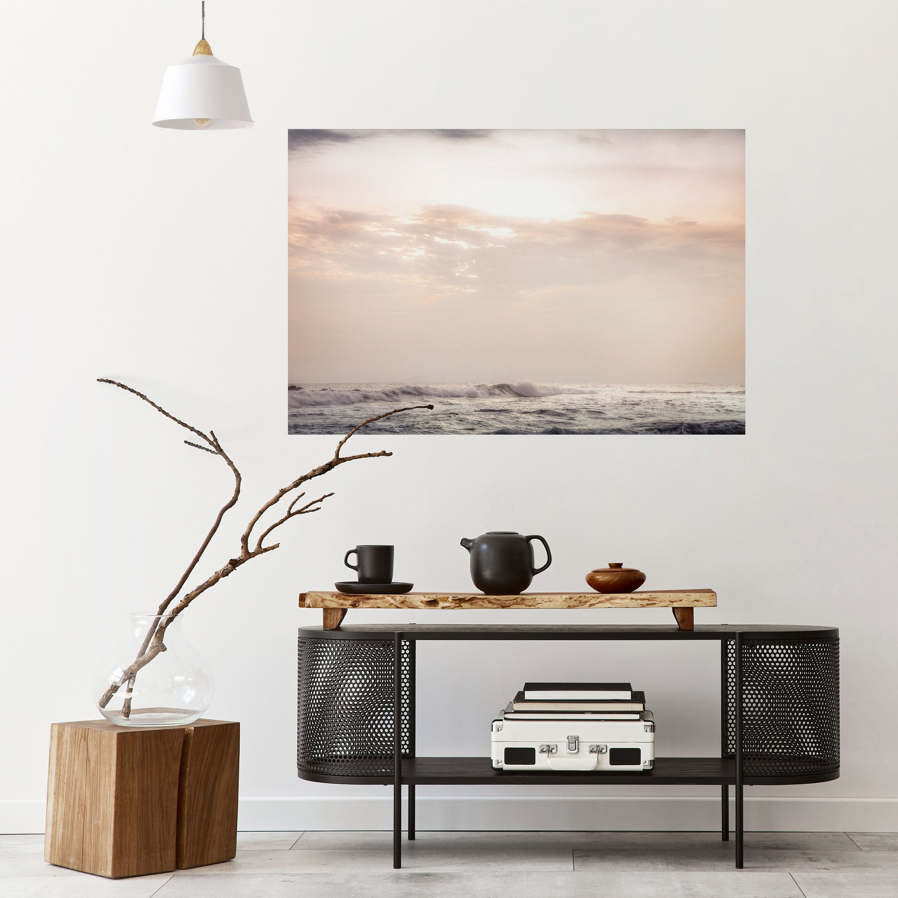 WHISPERS OF WAVE Peel and Stick Horizontal Poster