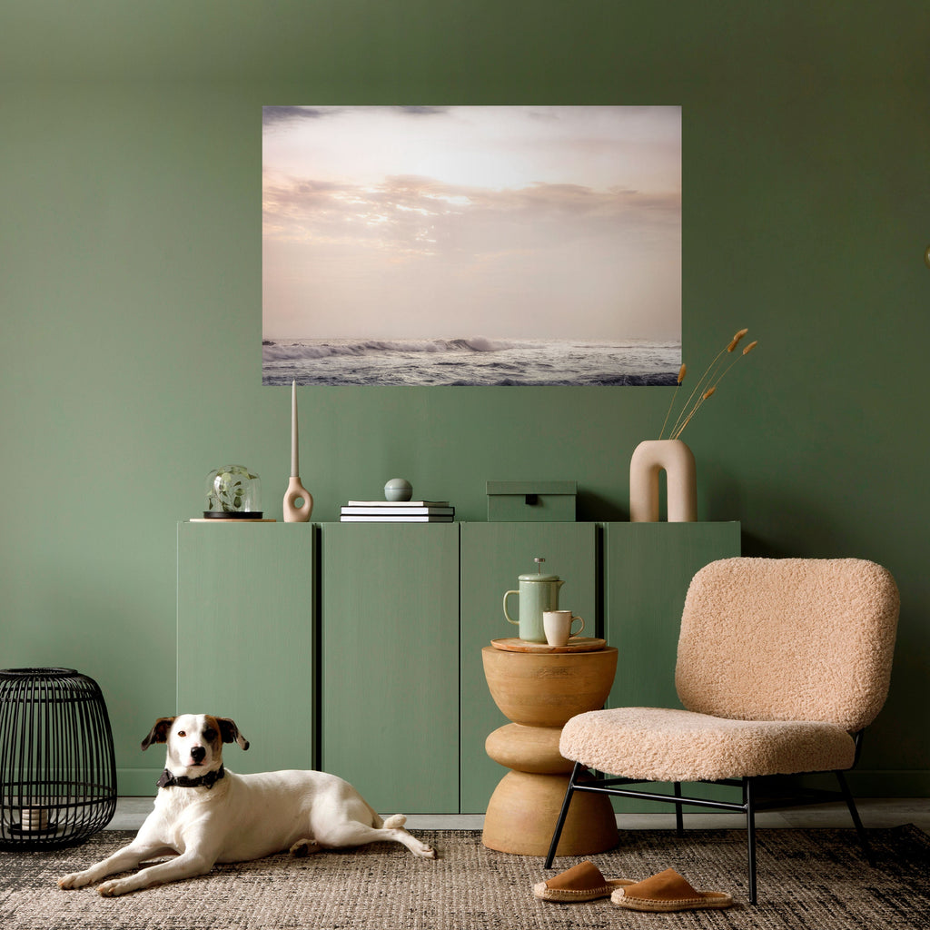 WHISPERS OF WAVE Peel and Stick Horizontal Poster