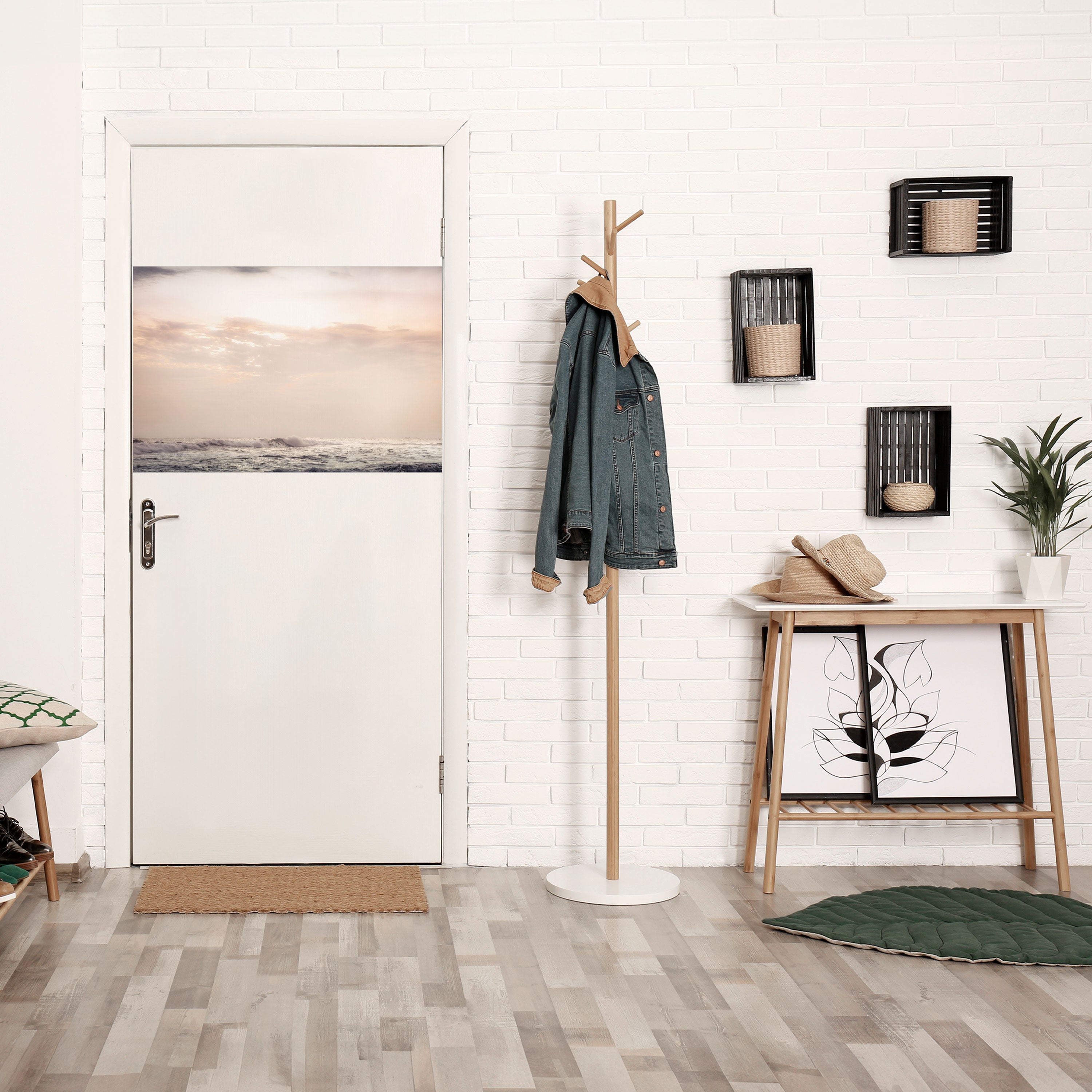 WHISPERS OF WAVE Peel and Stick Horizontal Poster