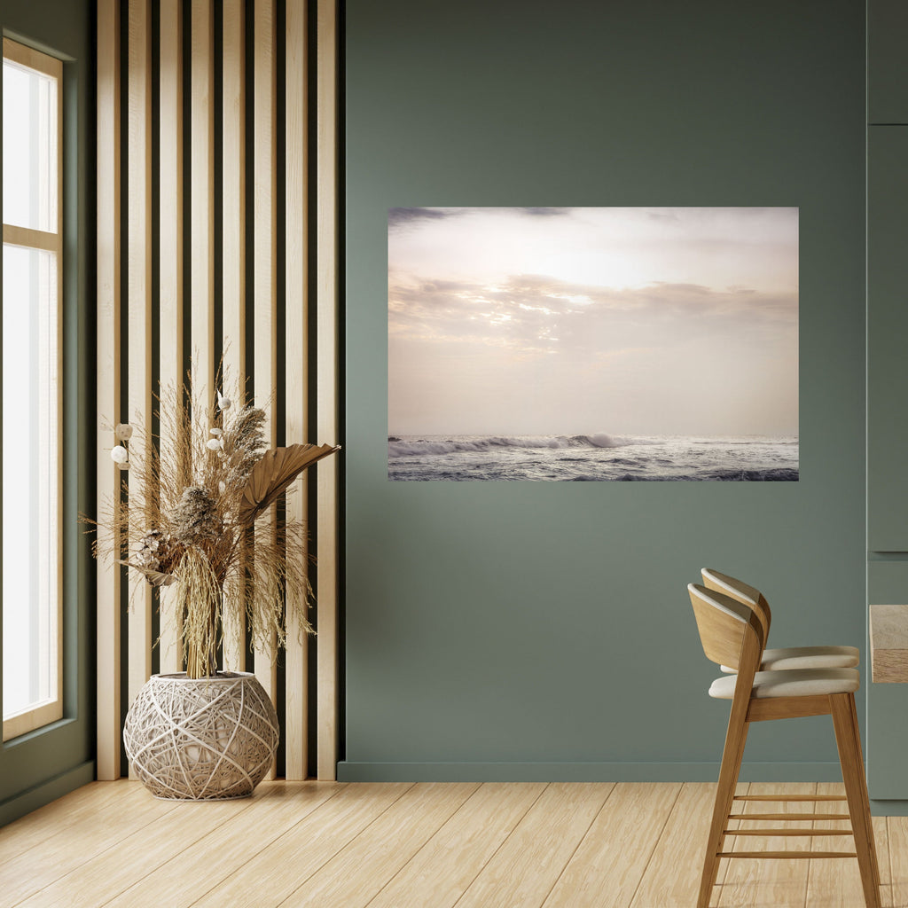 WHISPERS OF WAVE Peel and Stick Horizontal Poster