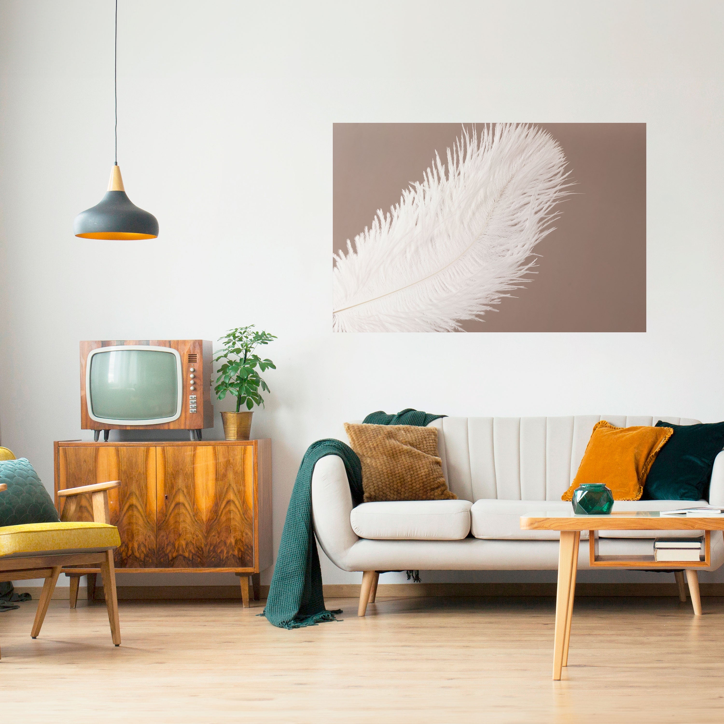 SOFT SERENITY Peel and Stick Horizontal Poster