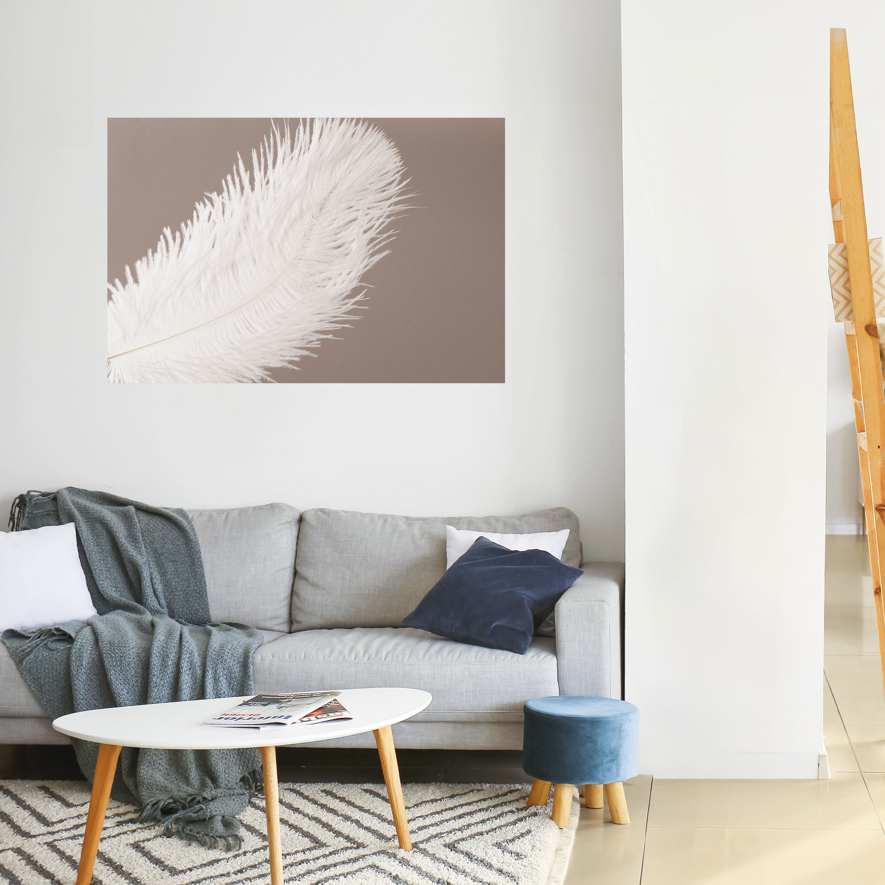 SOFT SERENITY Peel and Stick Horizontal Poster