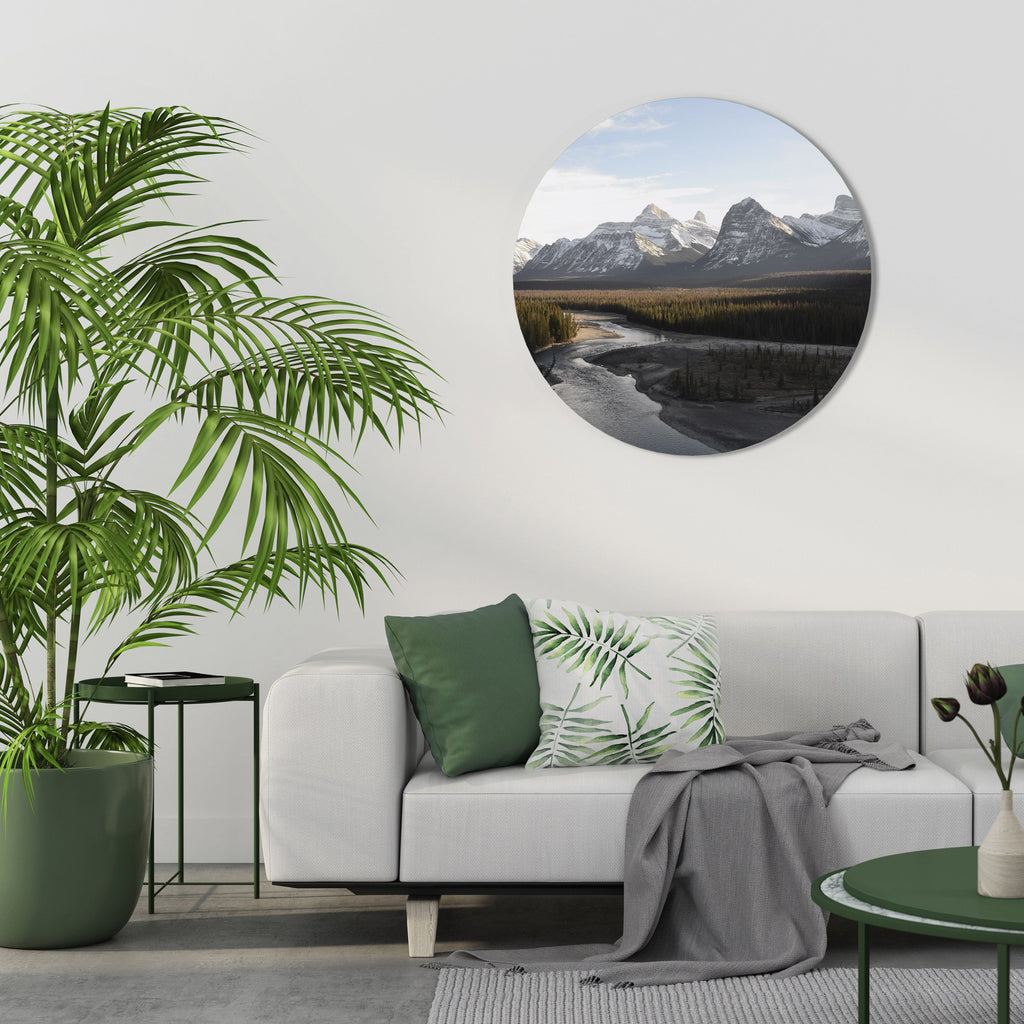 ECHOES OF NATURE'S SPLENDOR Quadro Redondo Decorativo