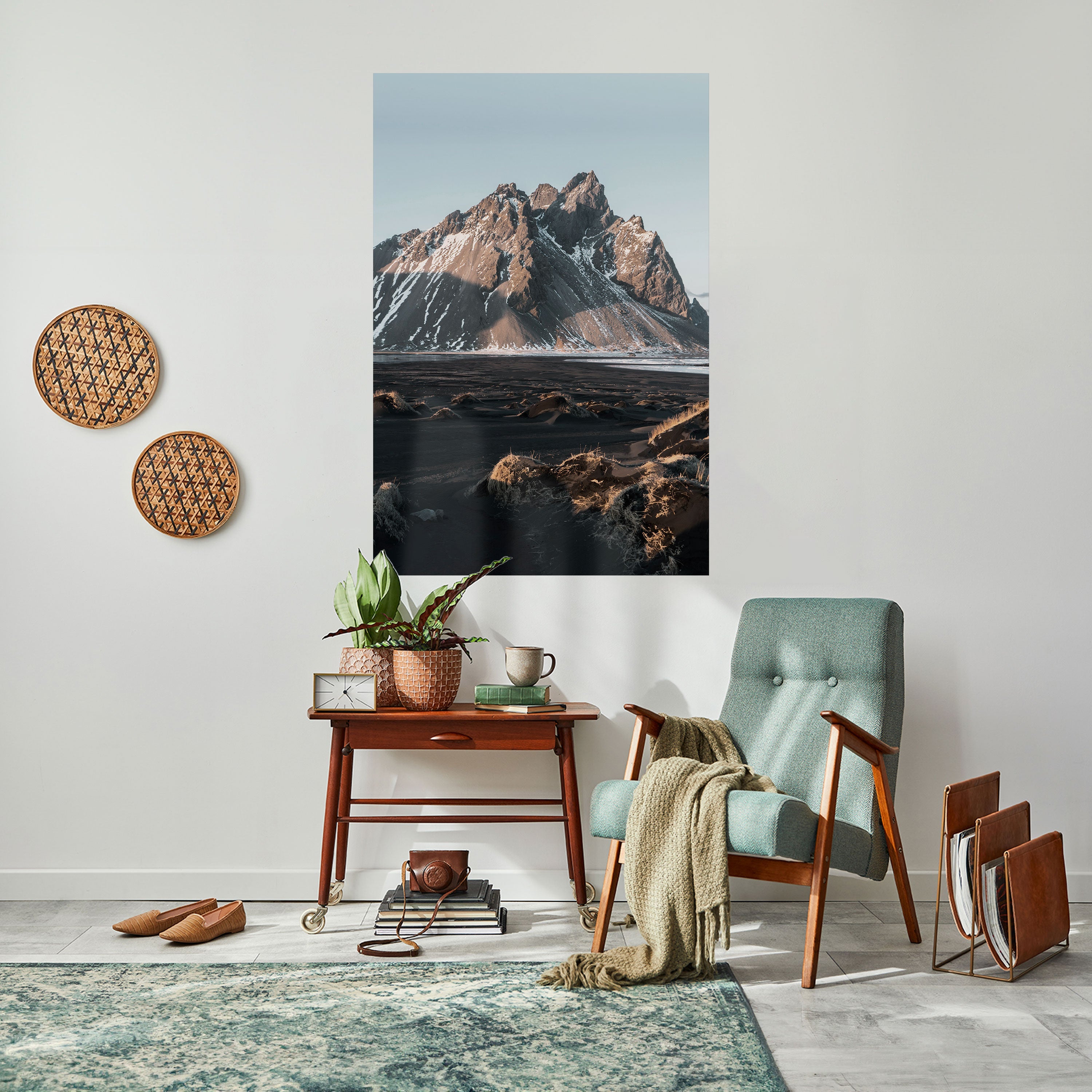 ECHOES OF TIMELESS HEIGHTS Peel and Stick Vertical Poster