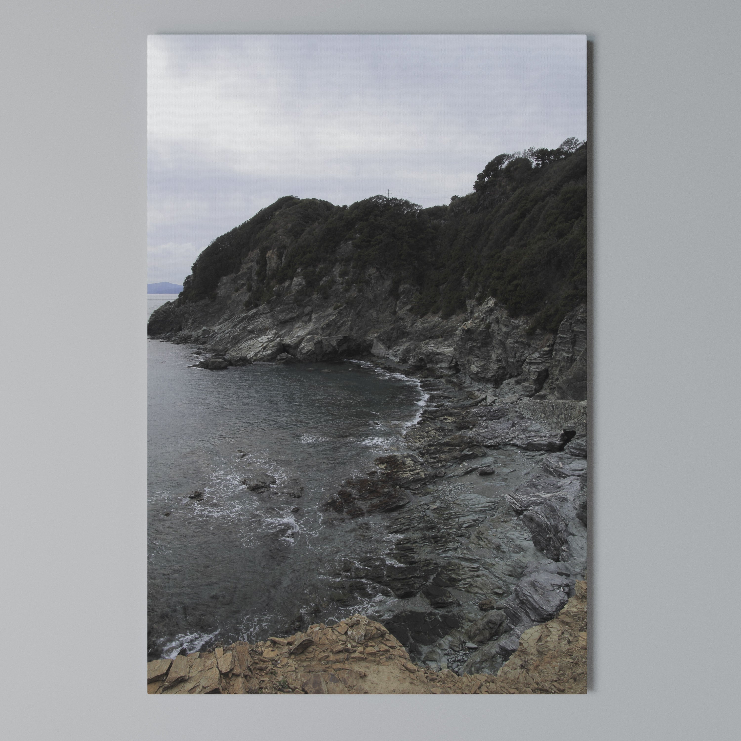 STONE MELODY AT SEA Quadro em tela vertical