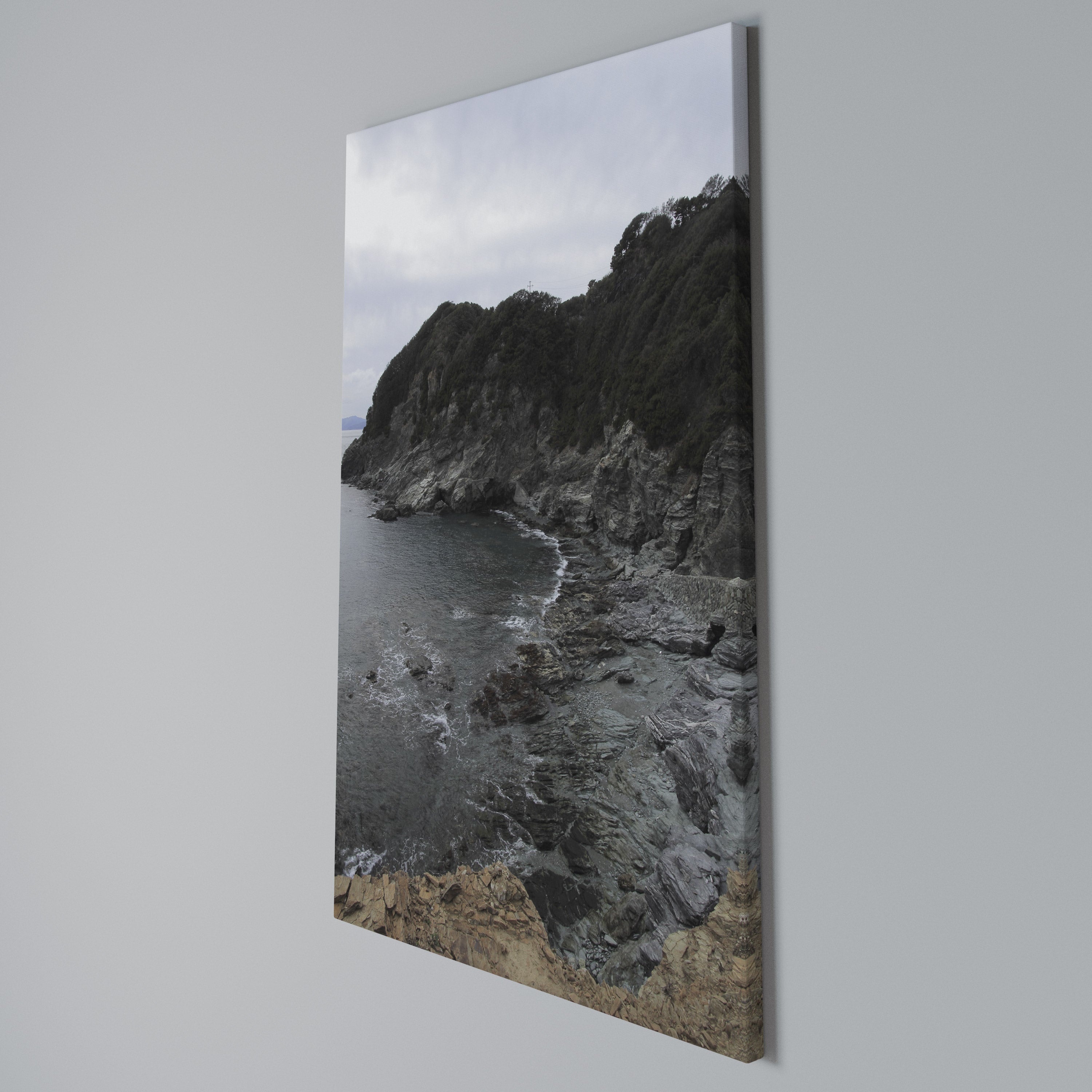 STONE MELODY AT SEA Quadro em tela vertical