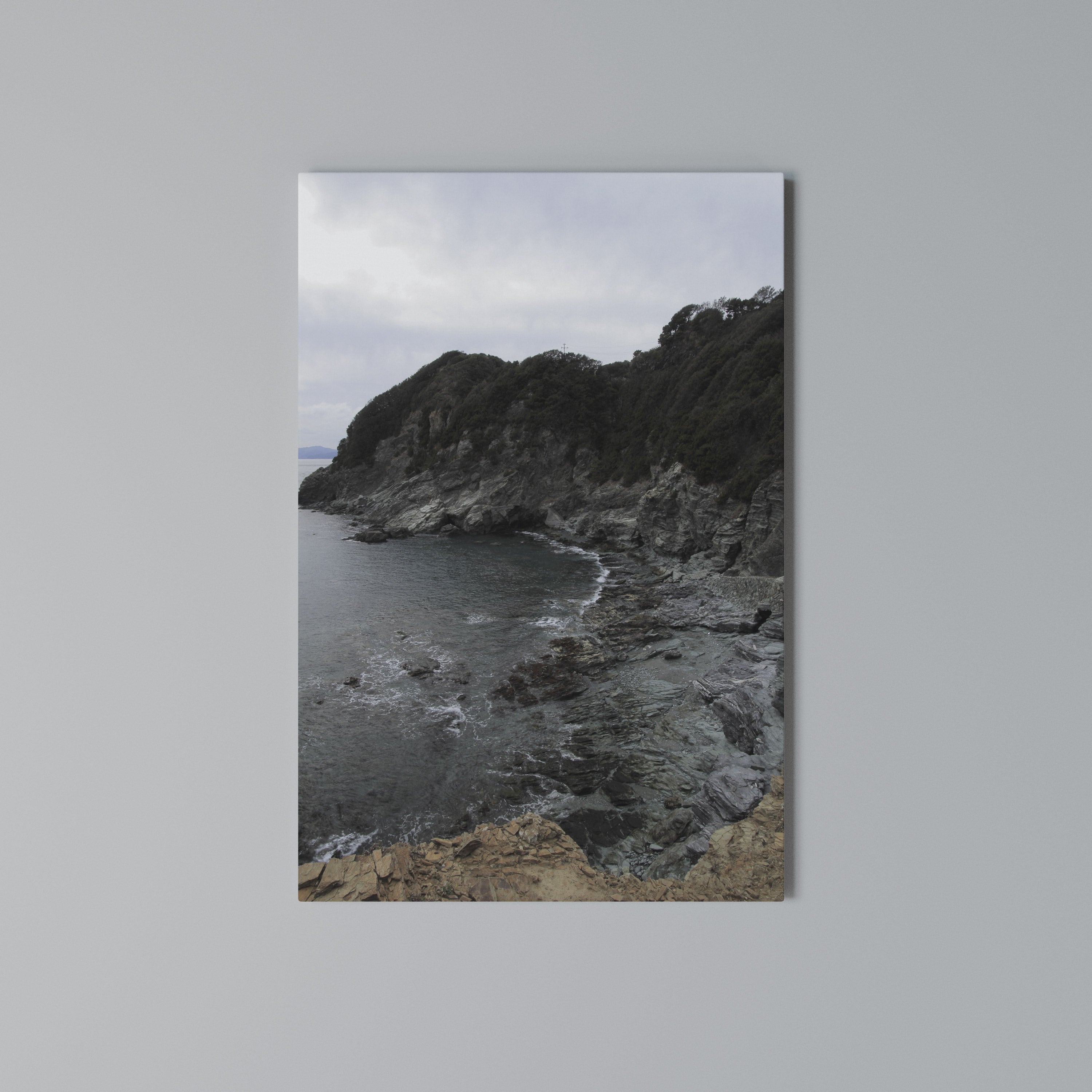 STONE MELODY AT SEA Quadro em tela vertical