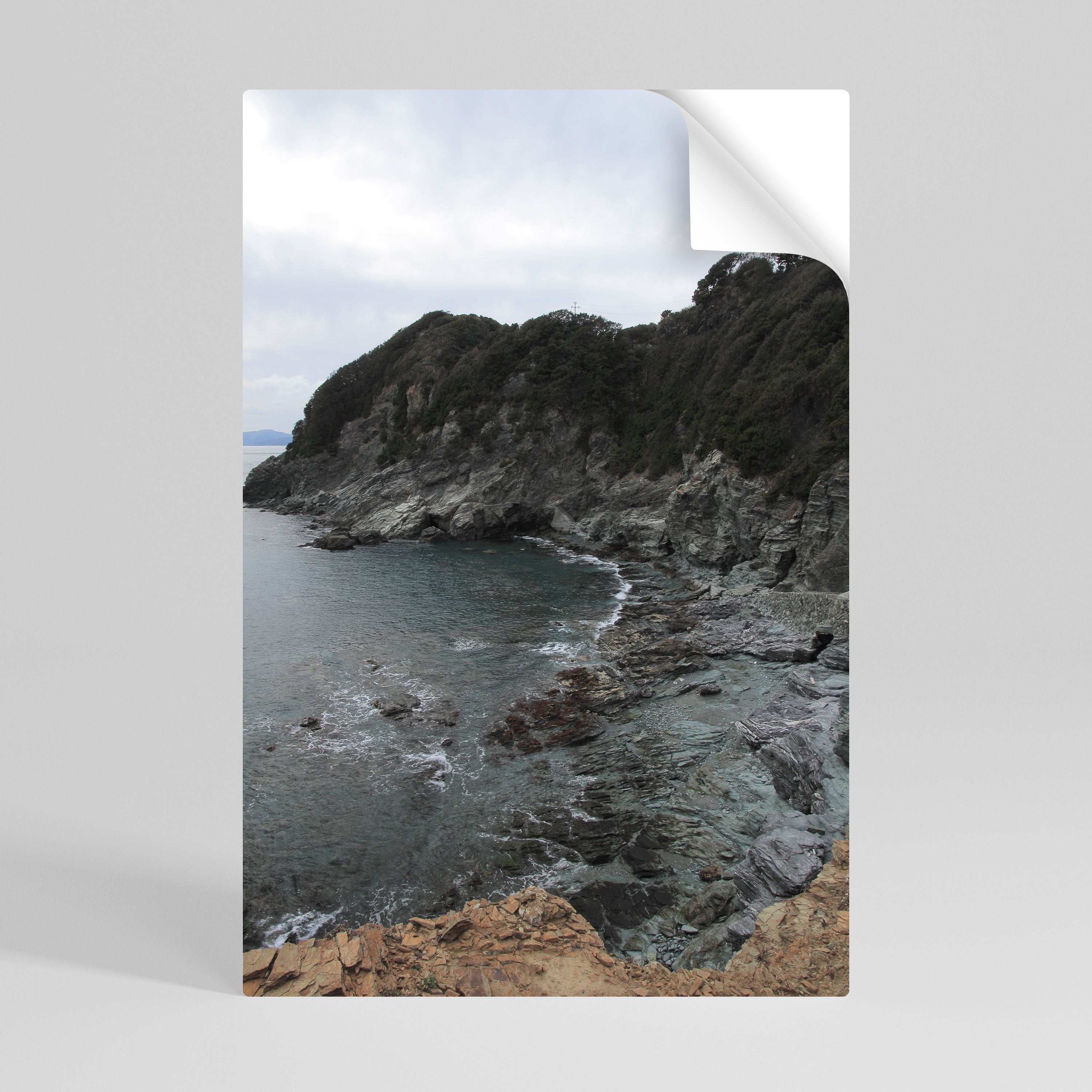 STONE MELODY AT SEA Peel and Stick Vertical Poster