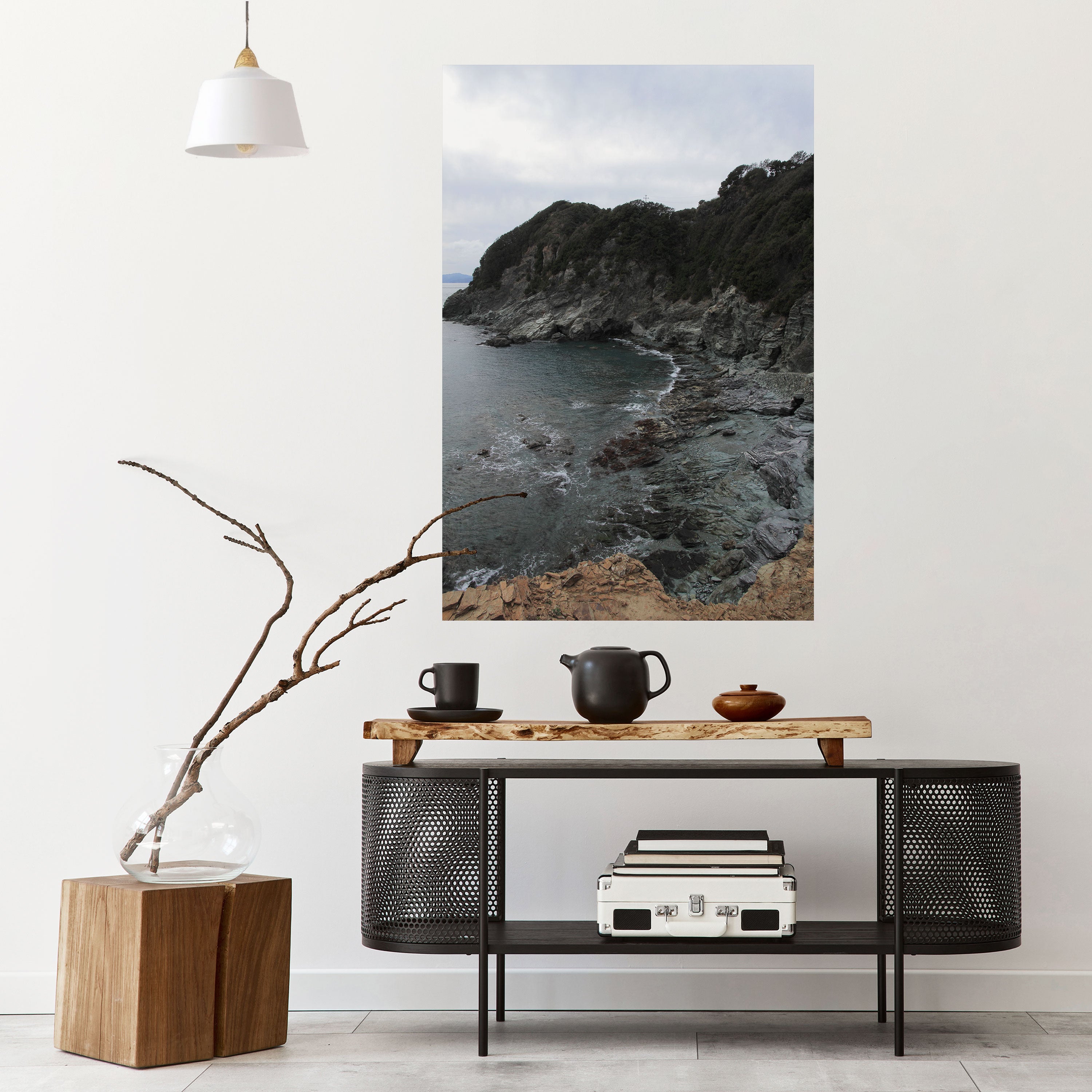 STONE MELODY AT SEA Peel and Stick Vertical Poster