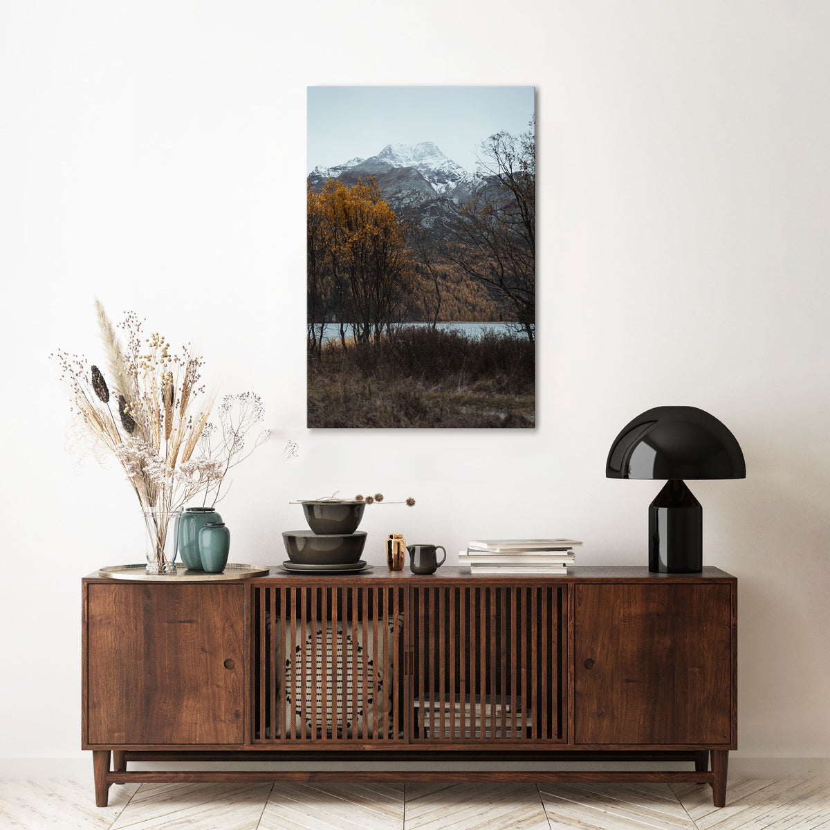 AUTUMN'S SILENT EMBRACE Quadro em tela vertical