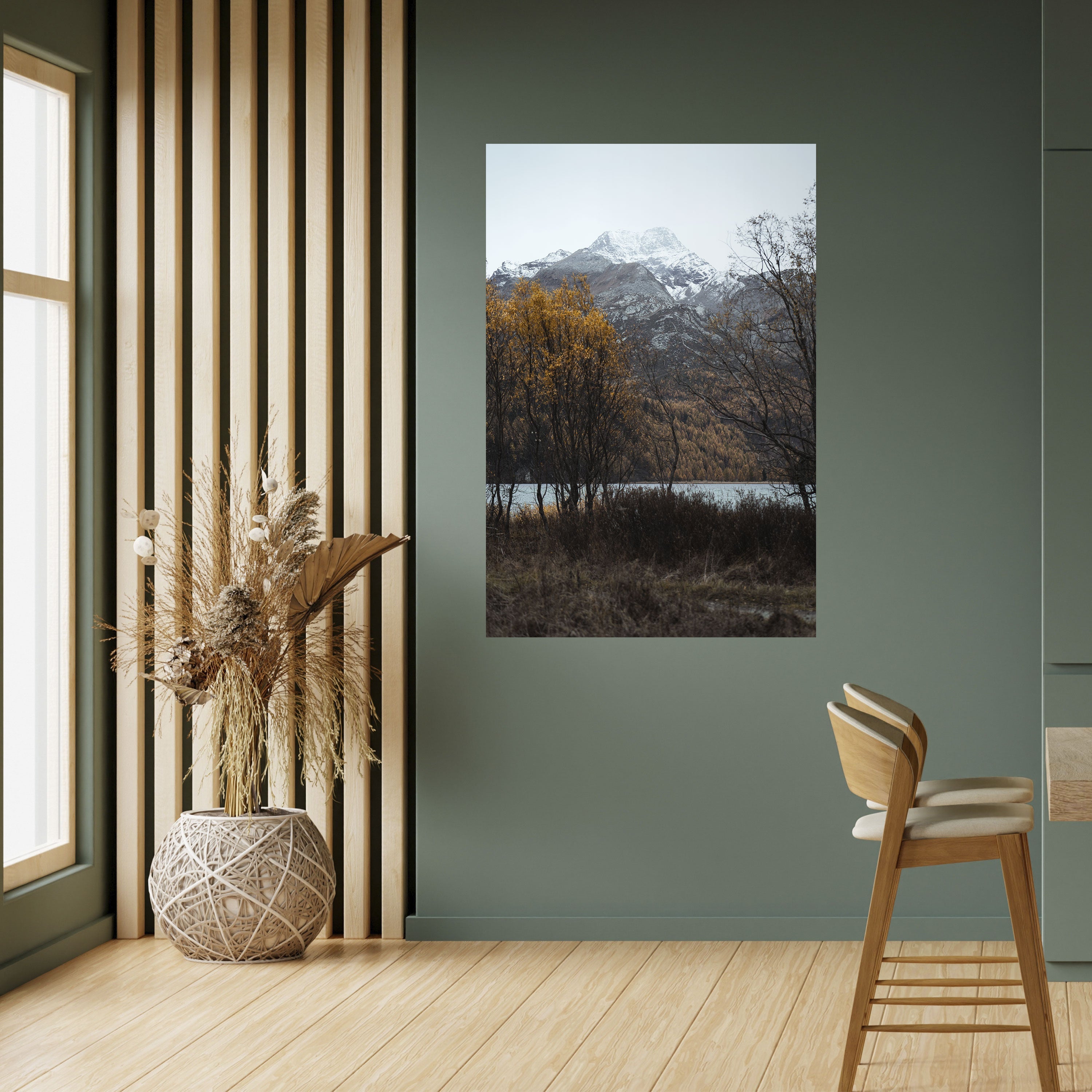 AUTUMN'S SILENT EMBRACE Poster Vertical Autocolante