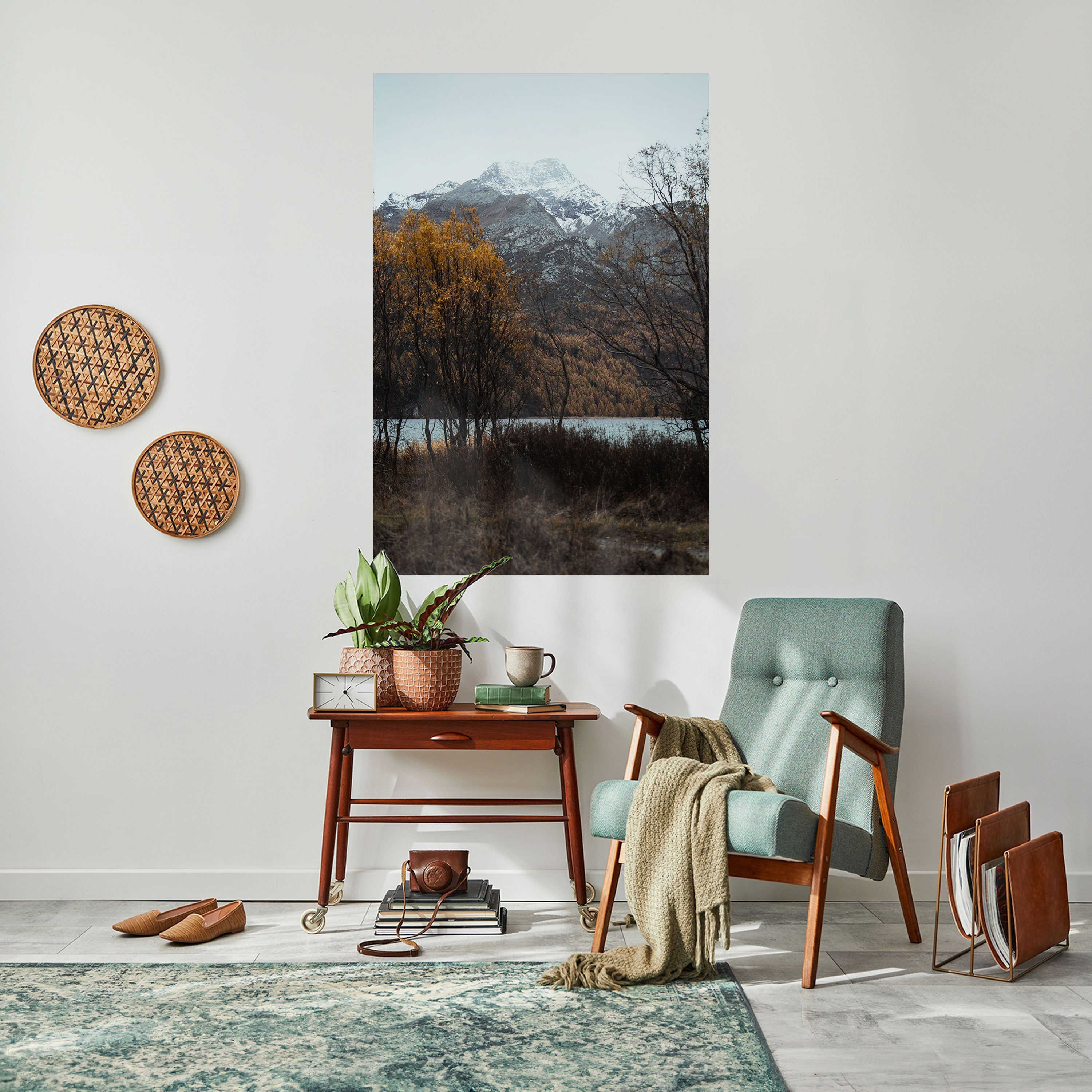 AUTUMN'S SILENT EMBRACE Poster Vertical Autocolante