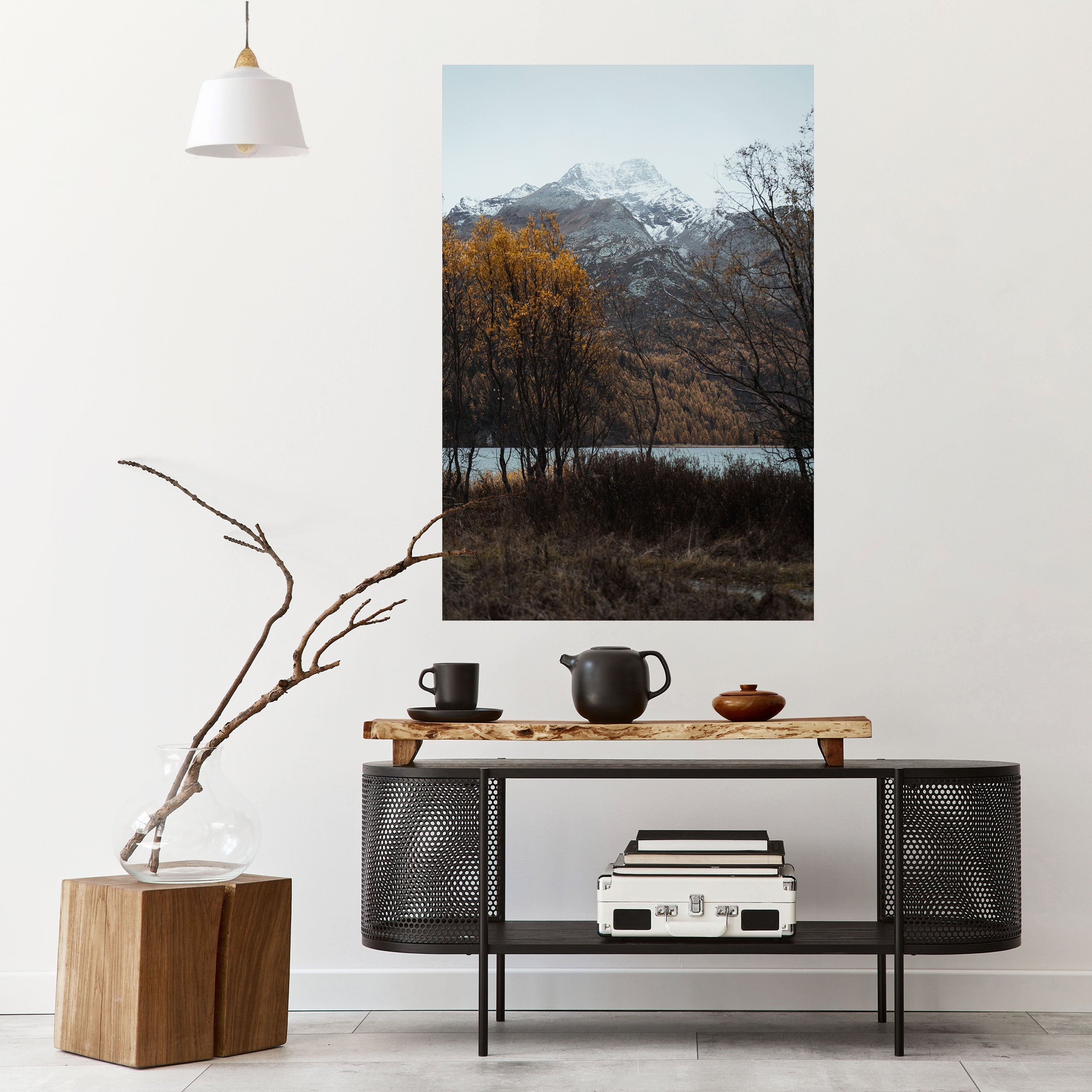 AUTUMN'S SILENT EMBRACE Peel and Stick Vertical Poster