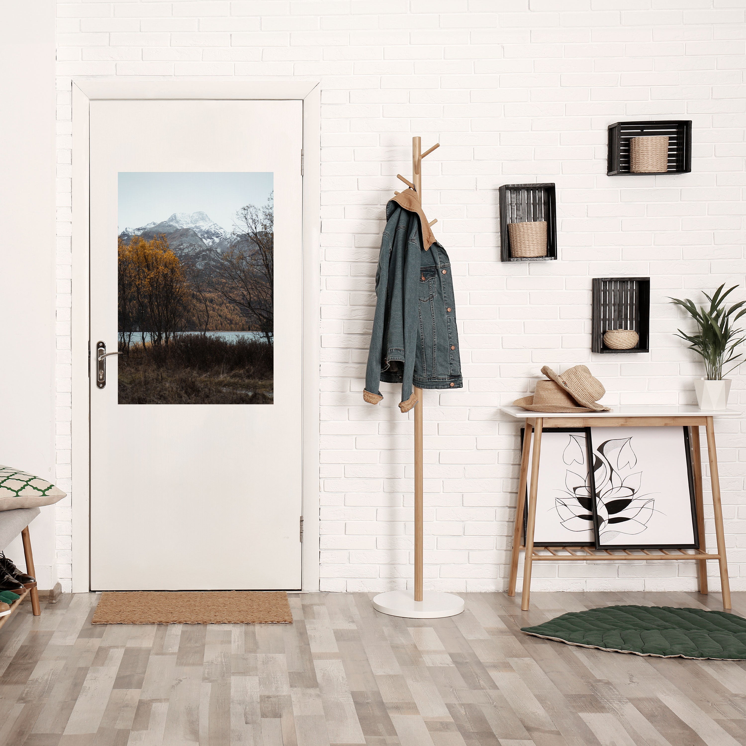 AUTUMN'S SILENT EMBRACE Poster Vertical Autocolante