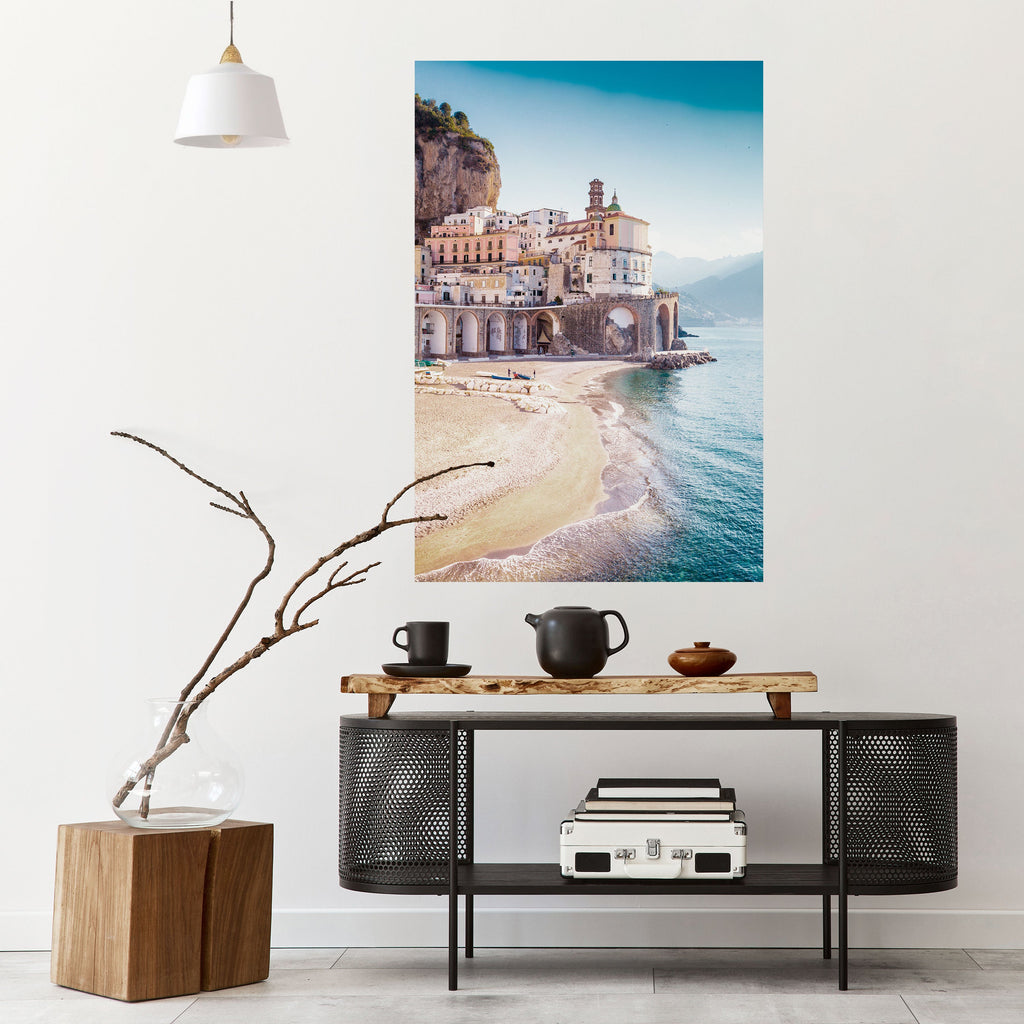 SEASIDE ARCHITECTURAL FANTASY Poster Vertical Autocolante