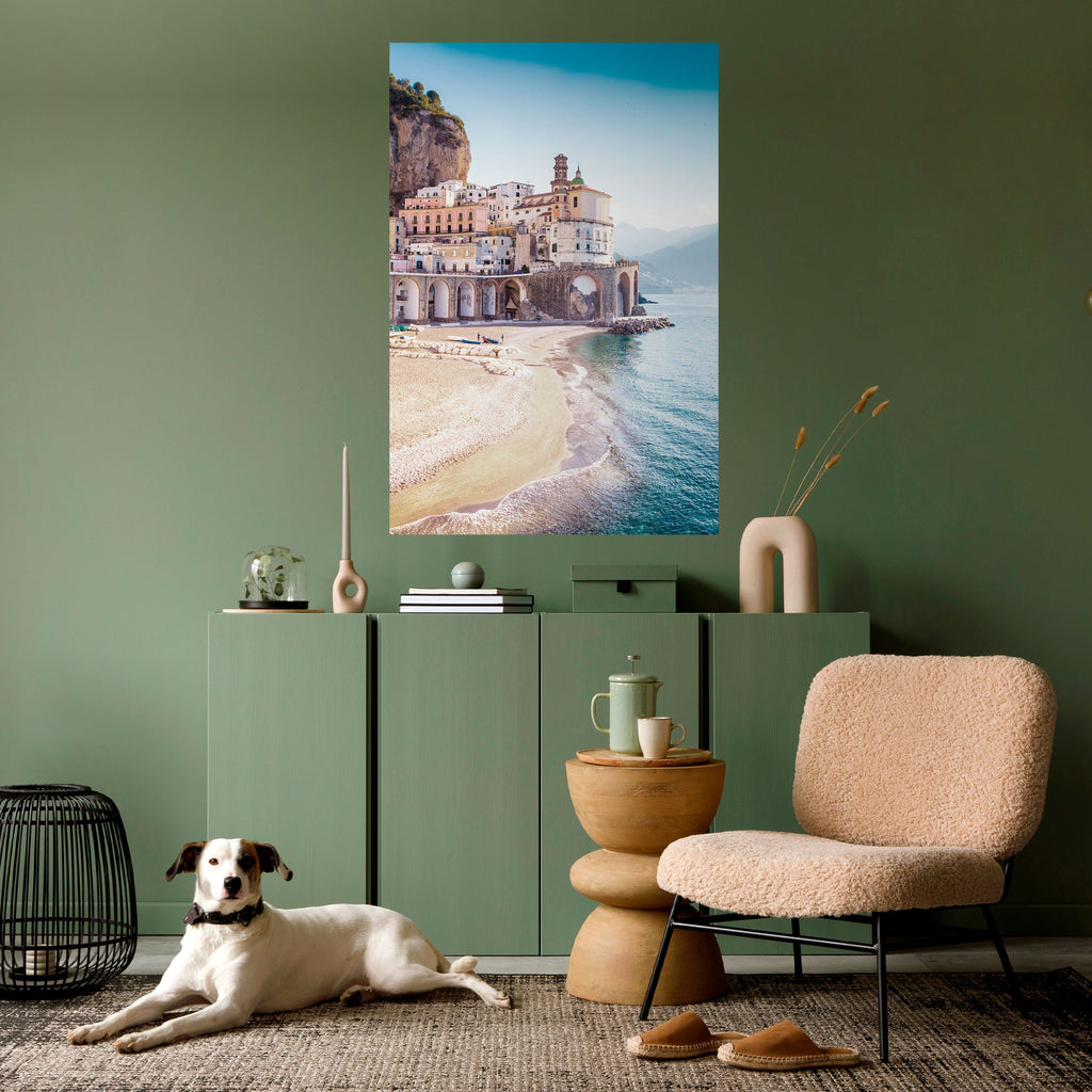 SEASIDE ARCHITECTURAL FANTASY Poster Vertical Autocolante