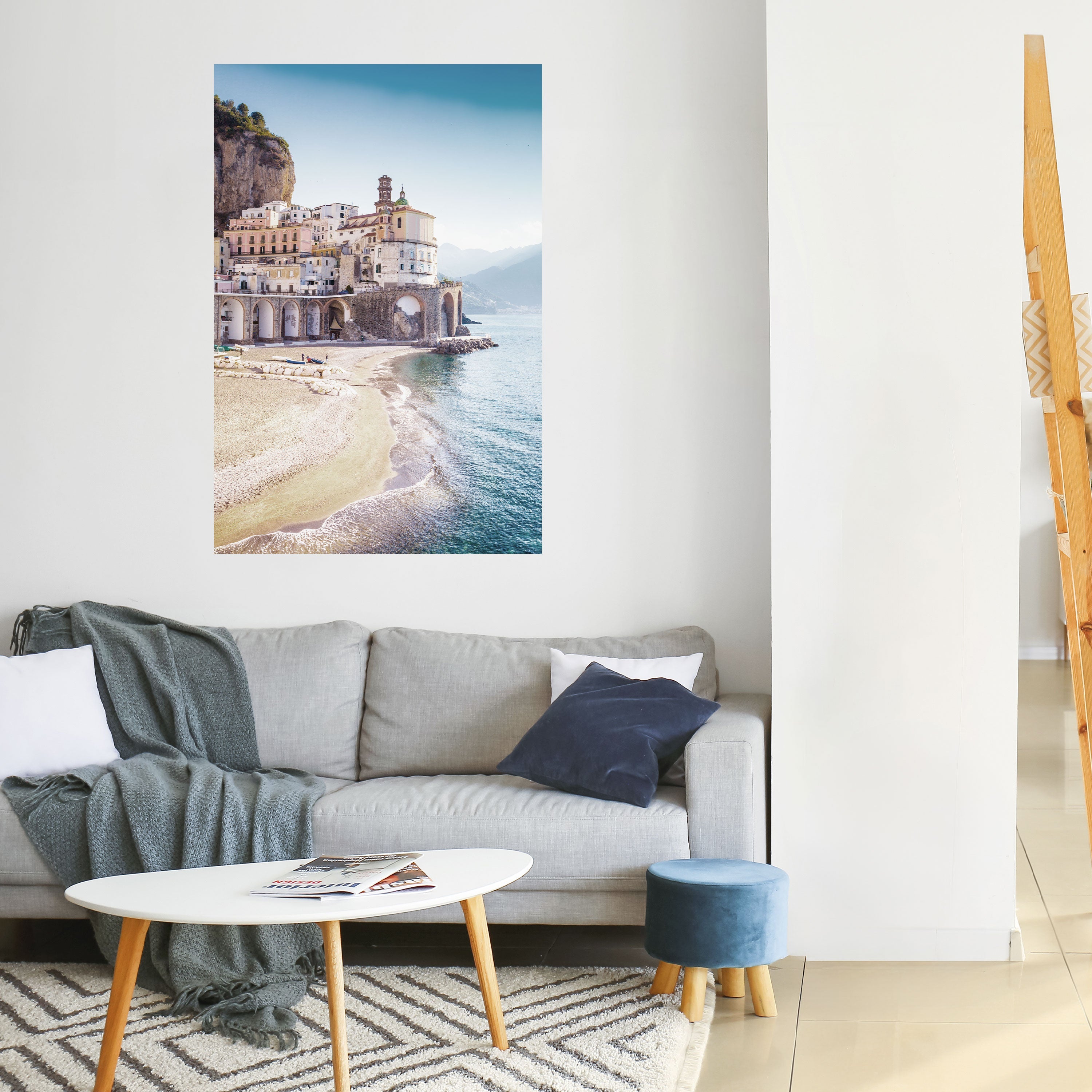 SEASIDE ARCHITECTURAL FANTASY Poster Vertical Autocolante