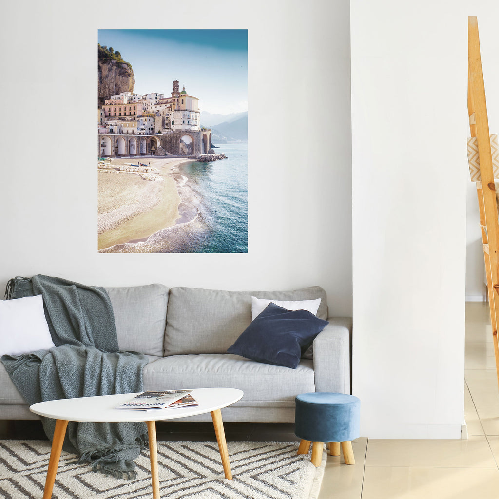 SEASIDE ARCHITECTURAL FANTASY Poster Vertical Autocolante