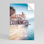 SEASIDE ARCHITECTURAL FANTASY Poster Vertical Autocolante