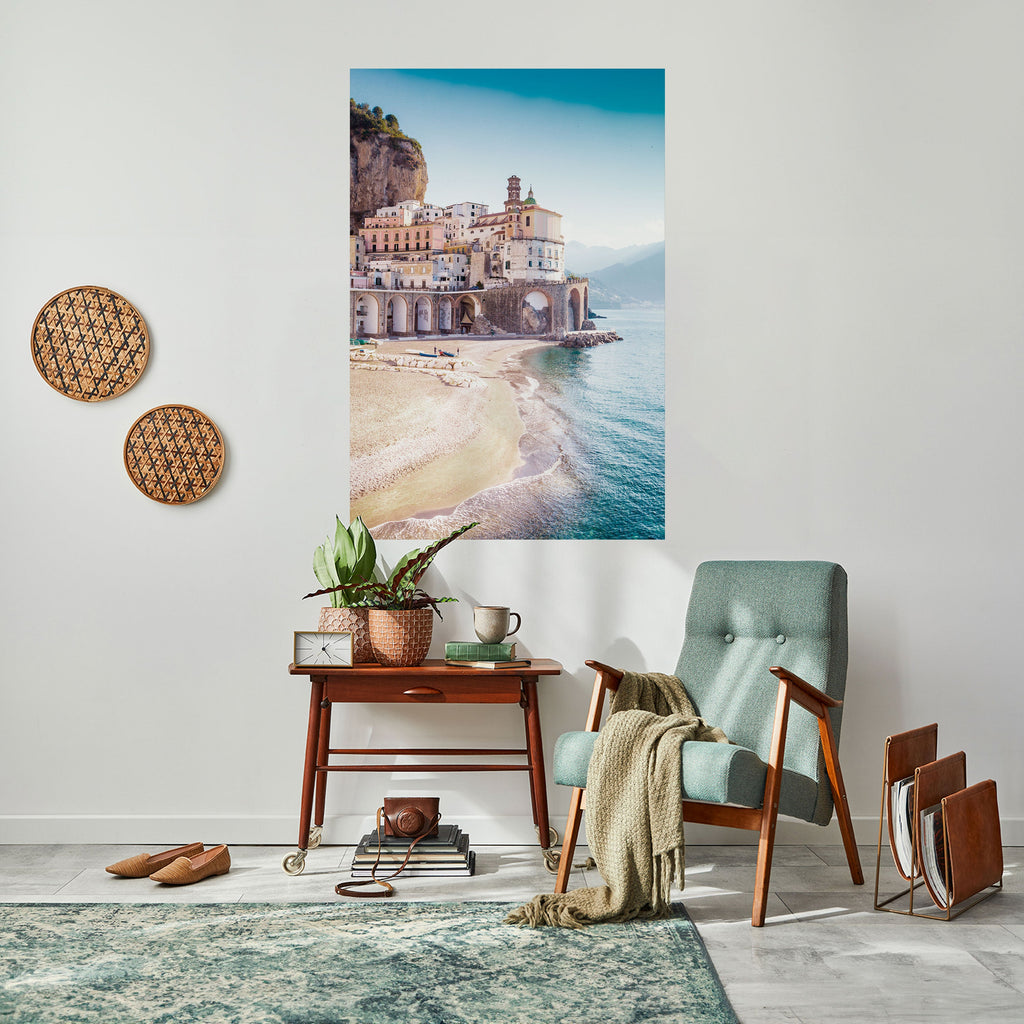 SEASIDE ARCHITECTURAL FANTASY Poster Vertical Autocolante