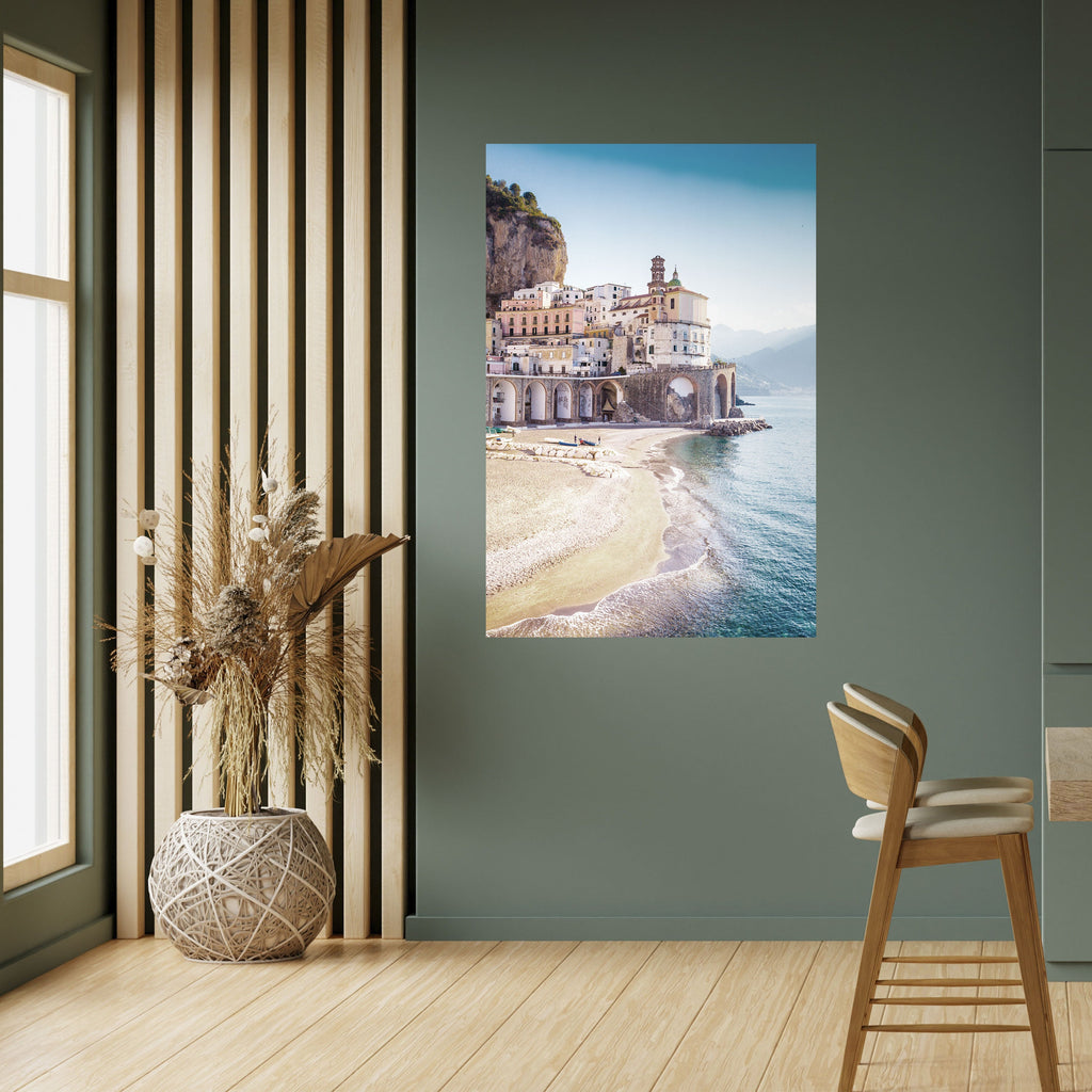 SEASIDE ARCHITECTURAL FANTASY Poster Vertical Autocolante