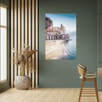 SEASIDE ARCHITECTURAL FANTASY Poster Vertical Autocolante