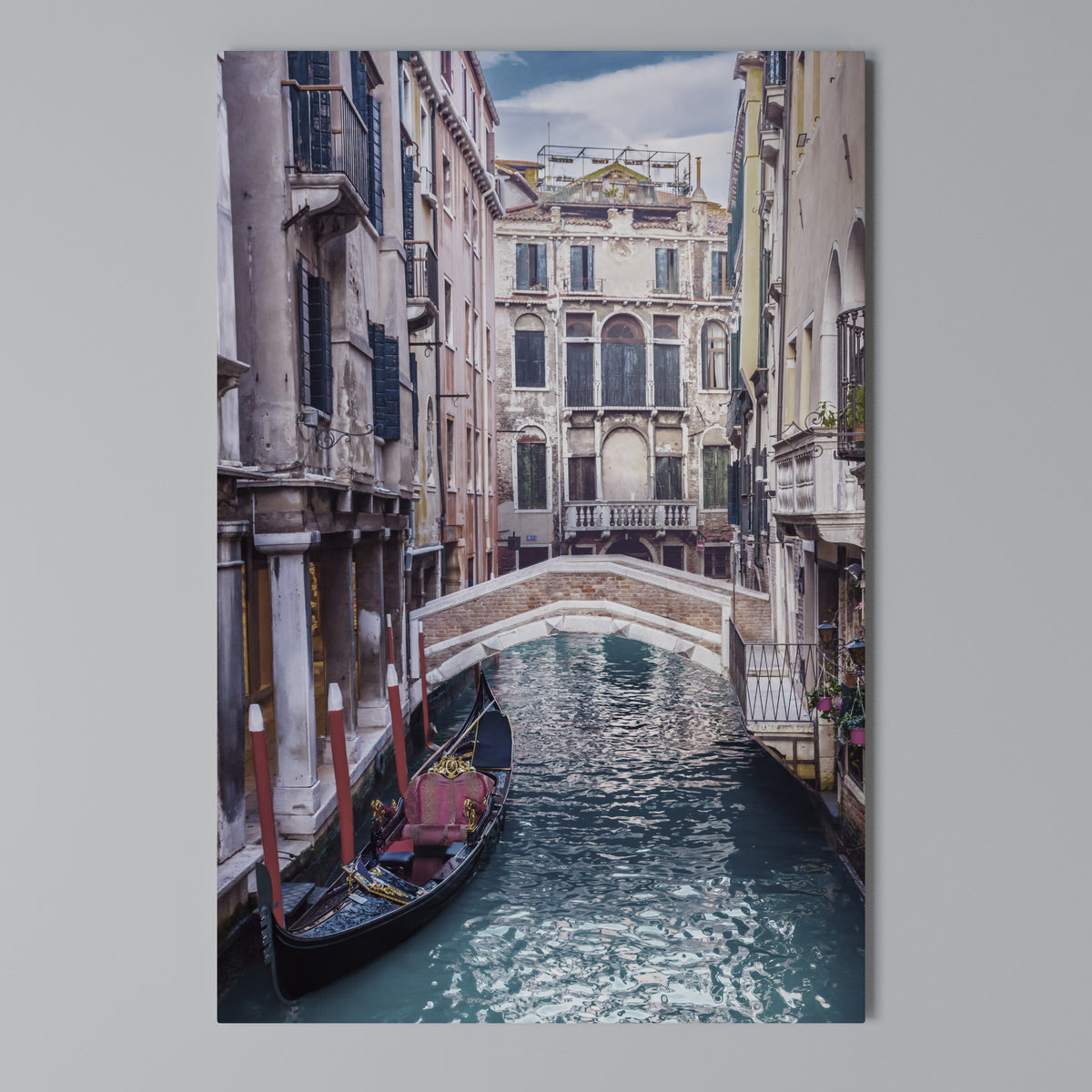 GONDOLA GLIDE Quadro em tela vertical