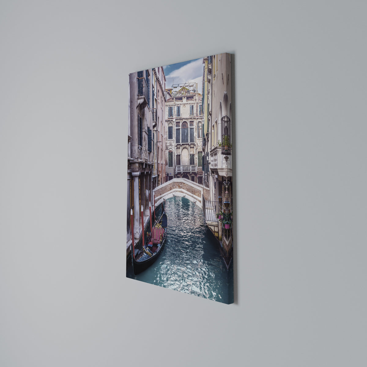 GONDOLA GLIDE Quadro em tela vertical