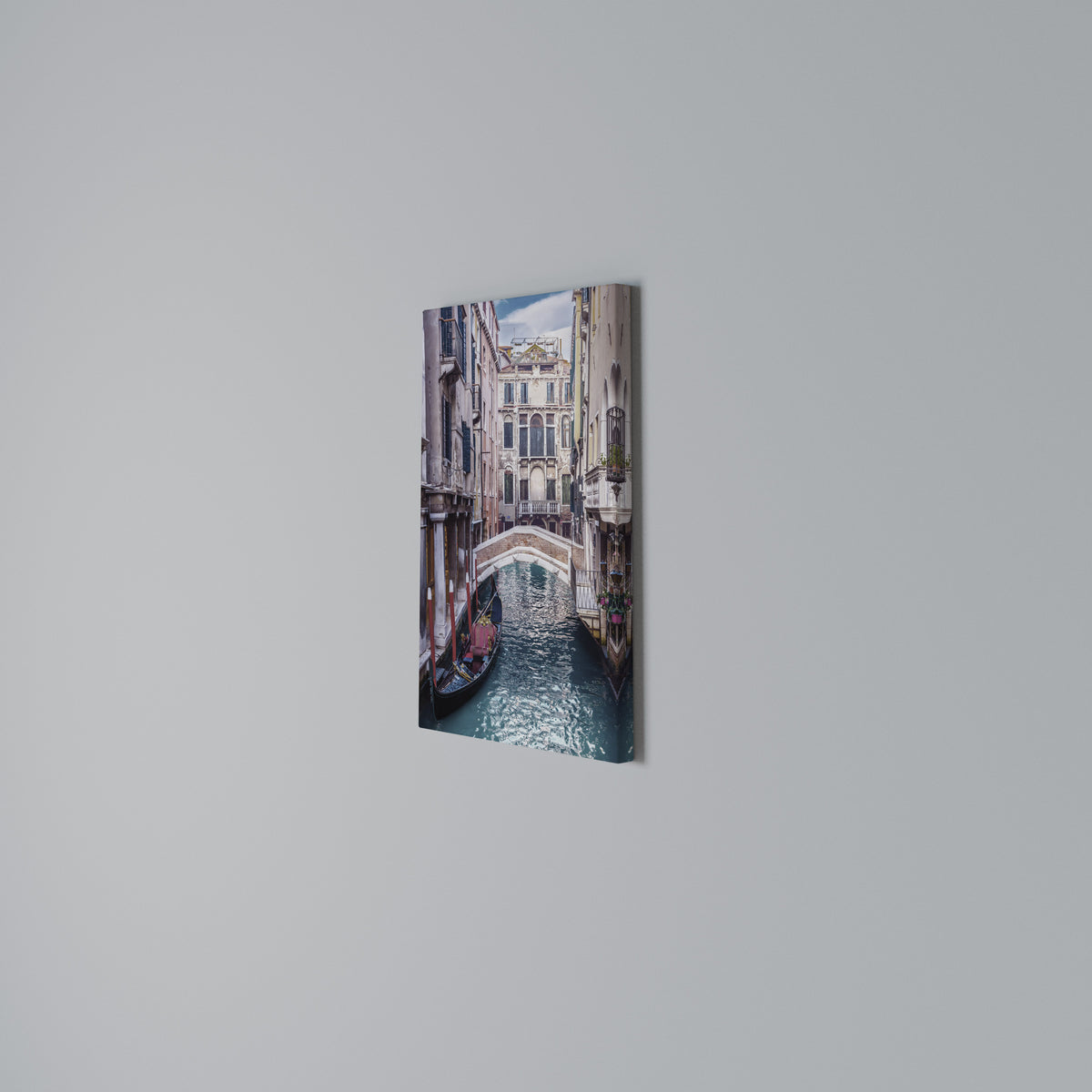 GONDOLA GLIDE Quadro em tela vertical