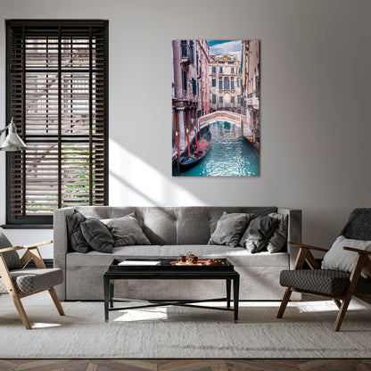 GONDOLA GLIDE Quadro em tela vertical