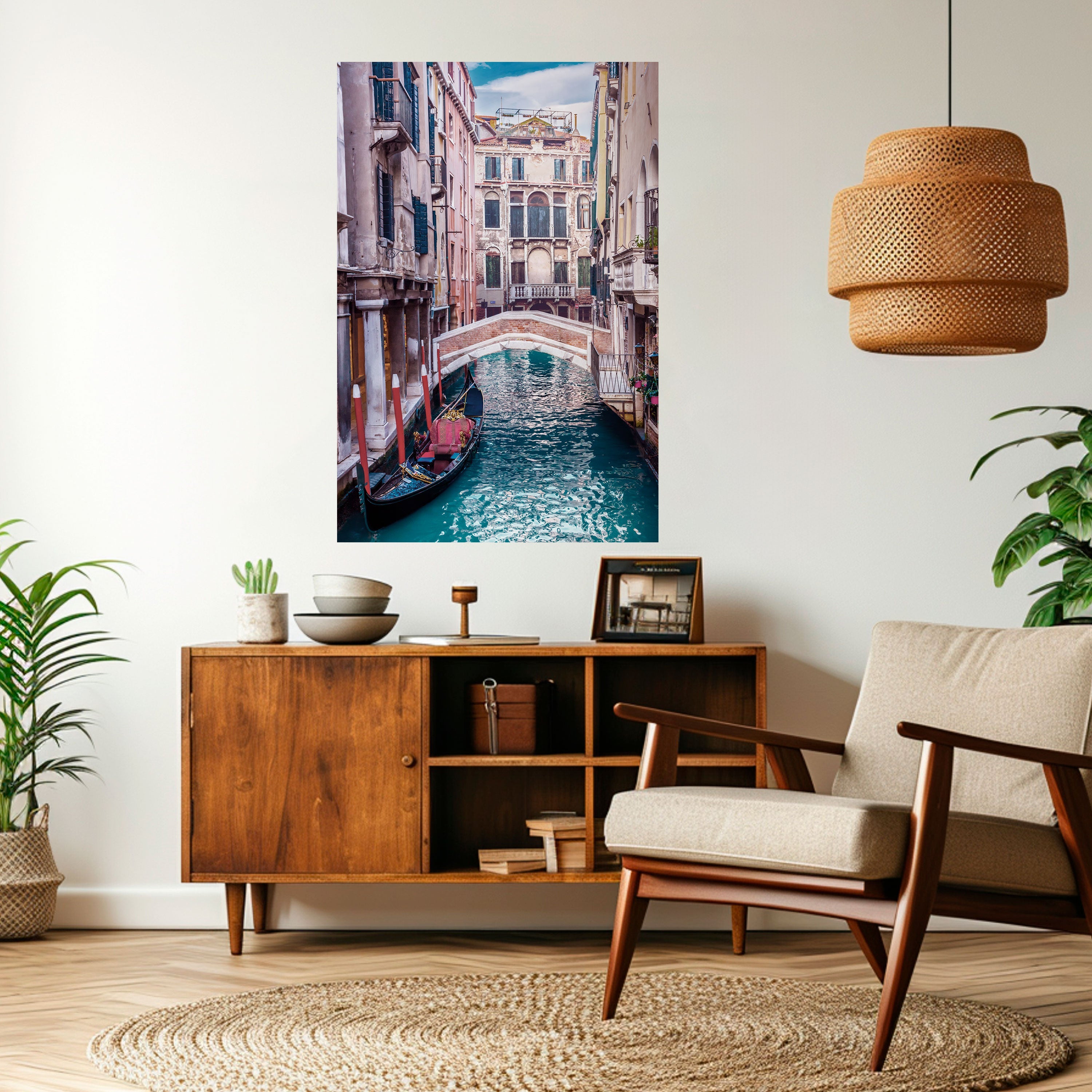 GONDOLA GLIDE Peel and Stick Vertical Poster