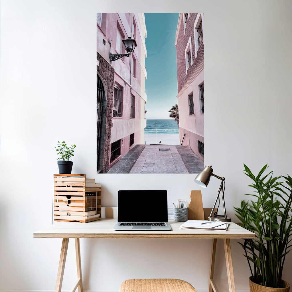 OCEAN'S WHISPER PATH Peel and Stick Vertical Poster