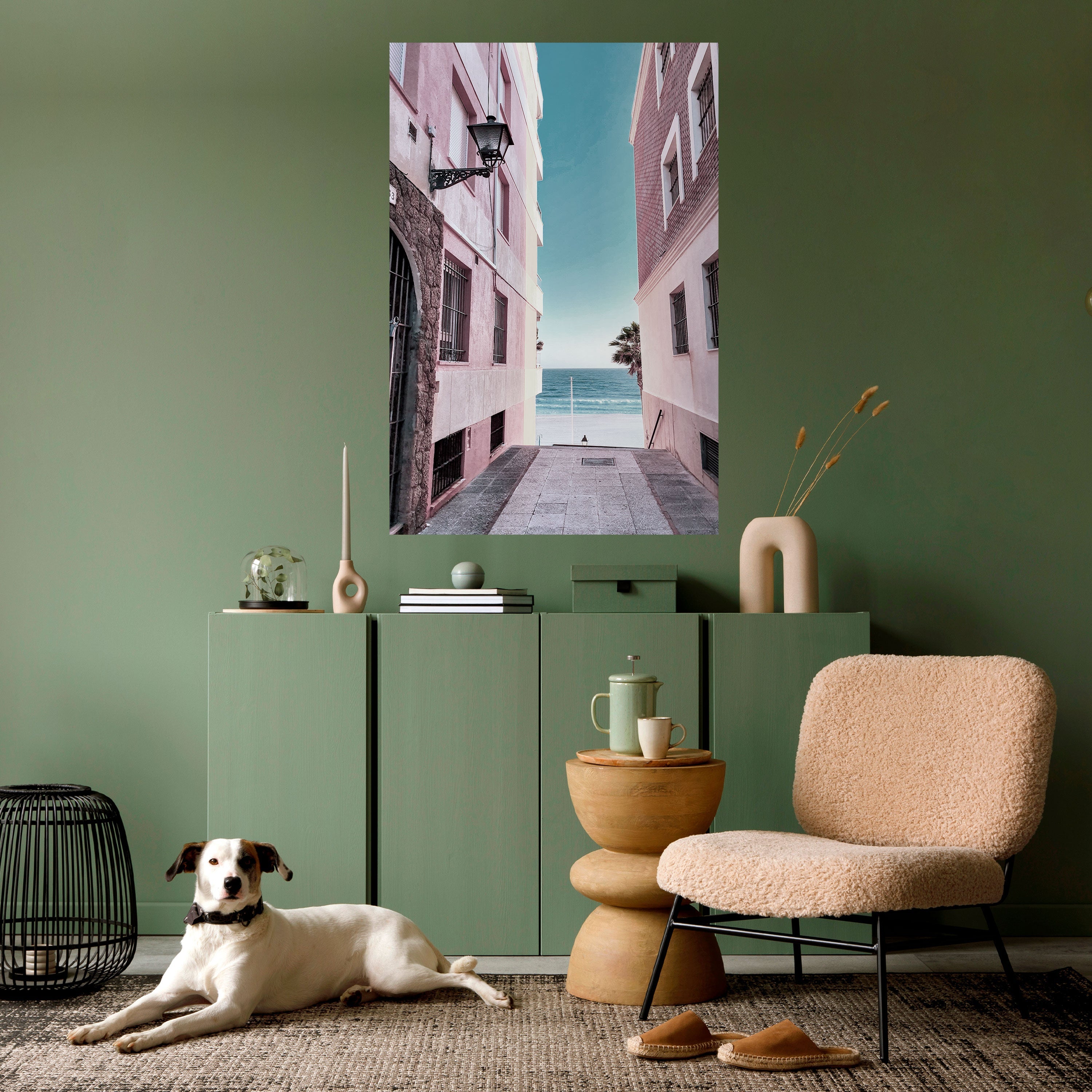 OCEAN'S WHISPER PATH Peel and Stick Vertical Poster