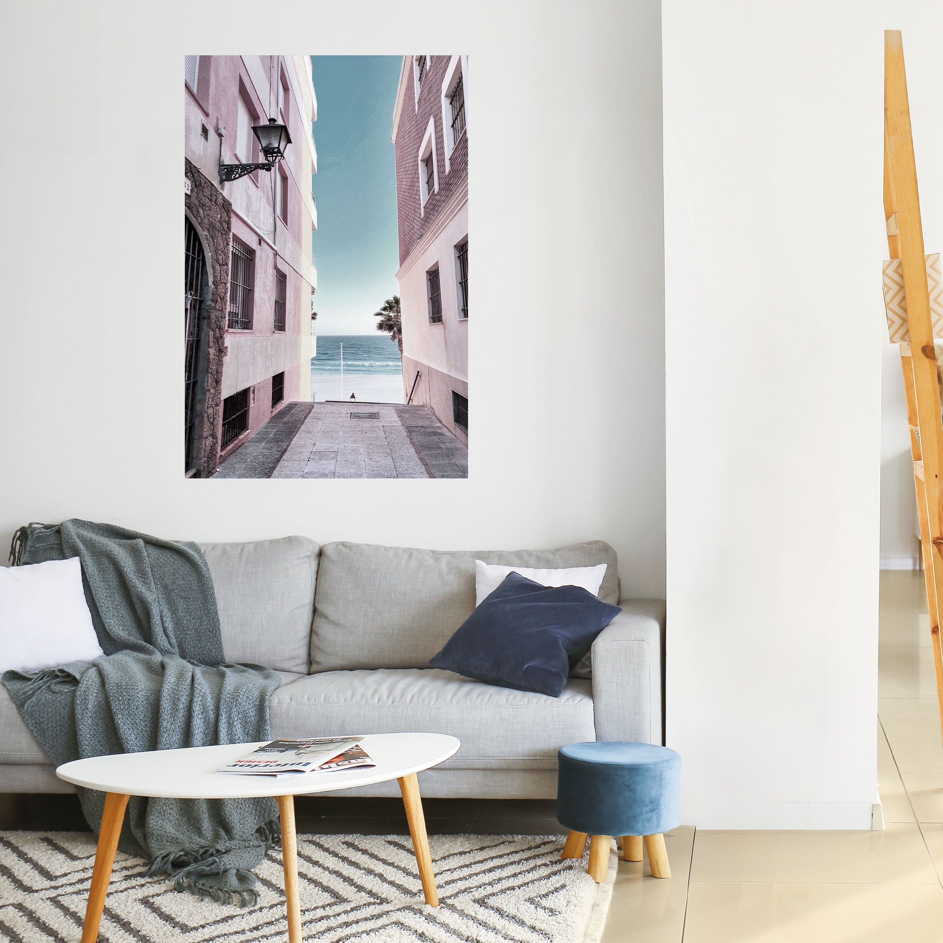 OCEAN'S WHISPER PATH Peel and Stick Vertical Poster