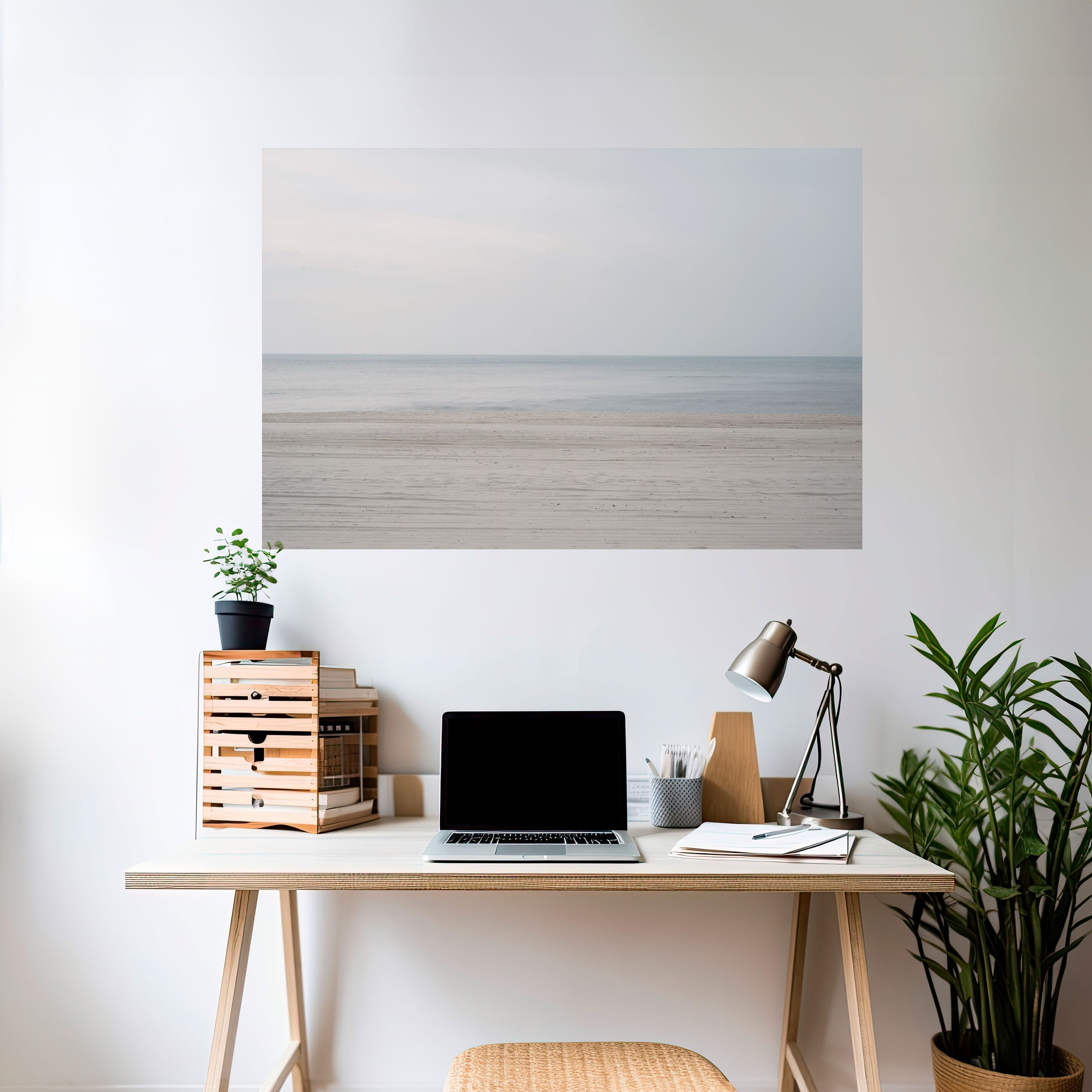 MISTY SEAS OF CALM Peel and Stick Horizontal Poster