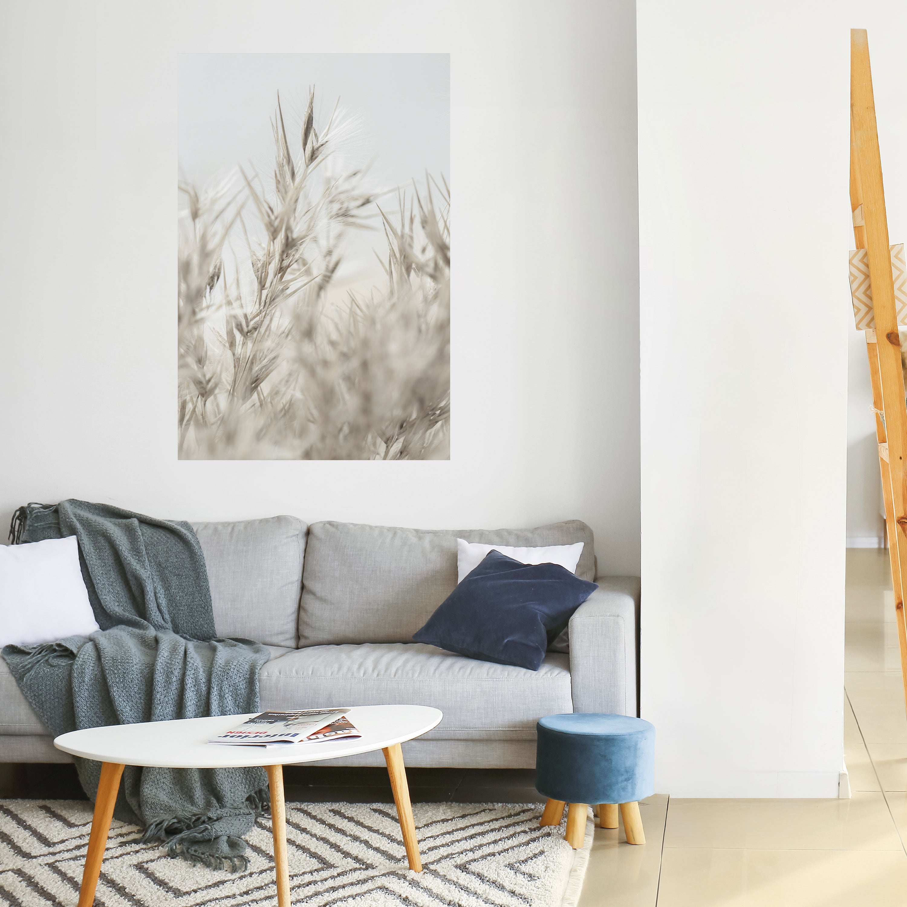 TRANQUIL GRASSES Peel and Stick Vertical Poster